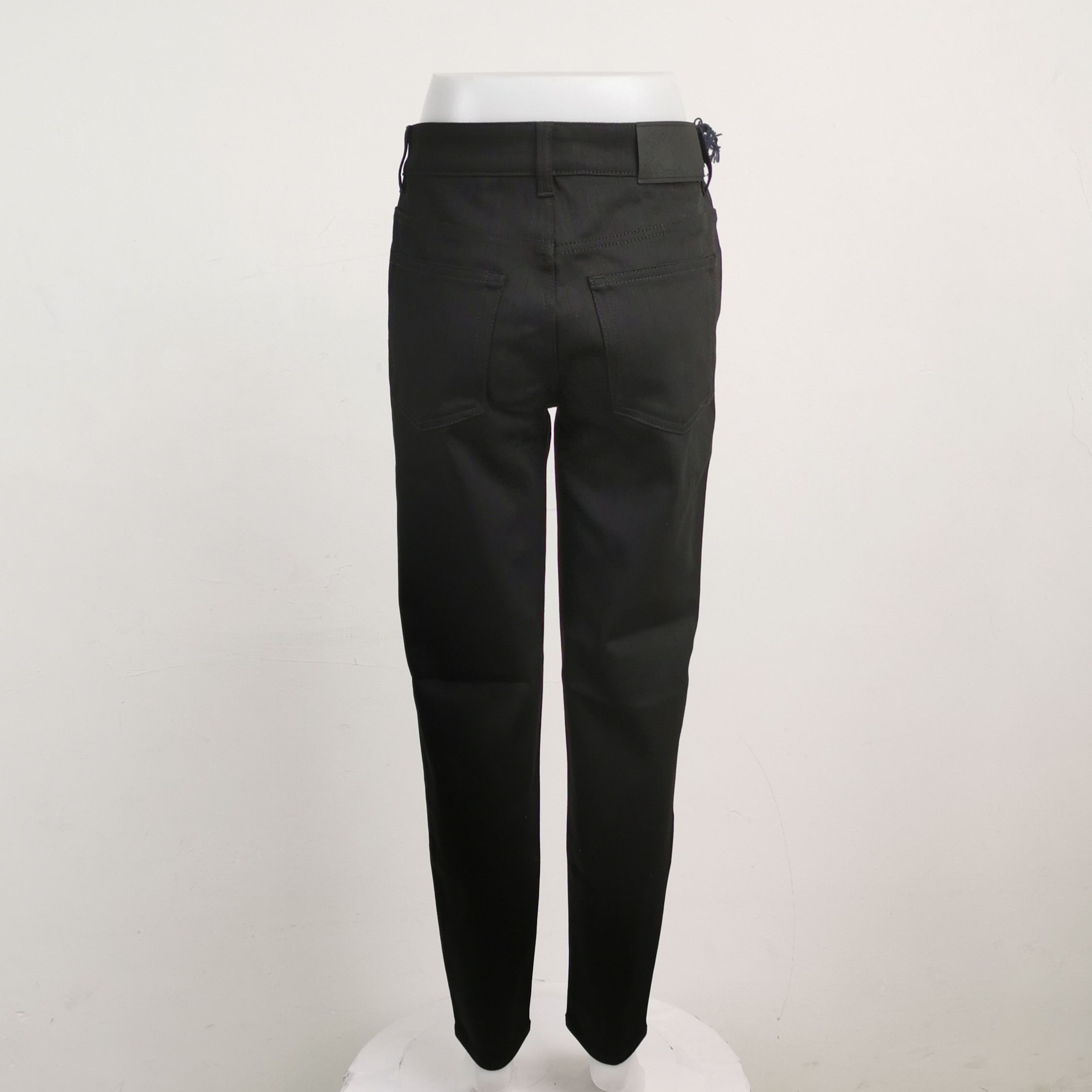 Prada Prada Classic Black Cotton Pants for Women 0089 Size 27" / US 4 / IT 40 - 2 Thumbnail