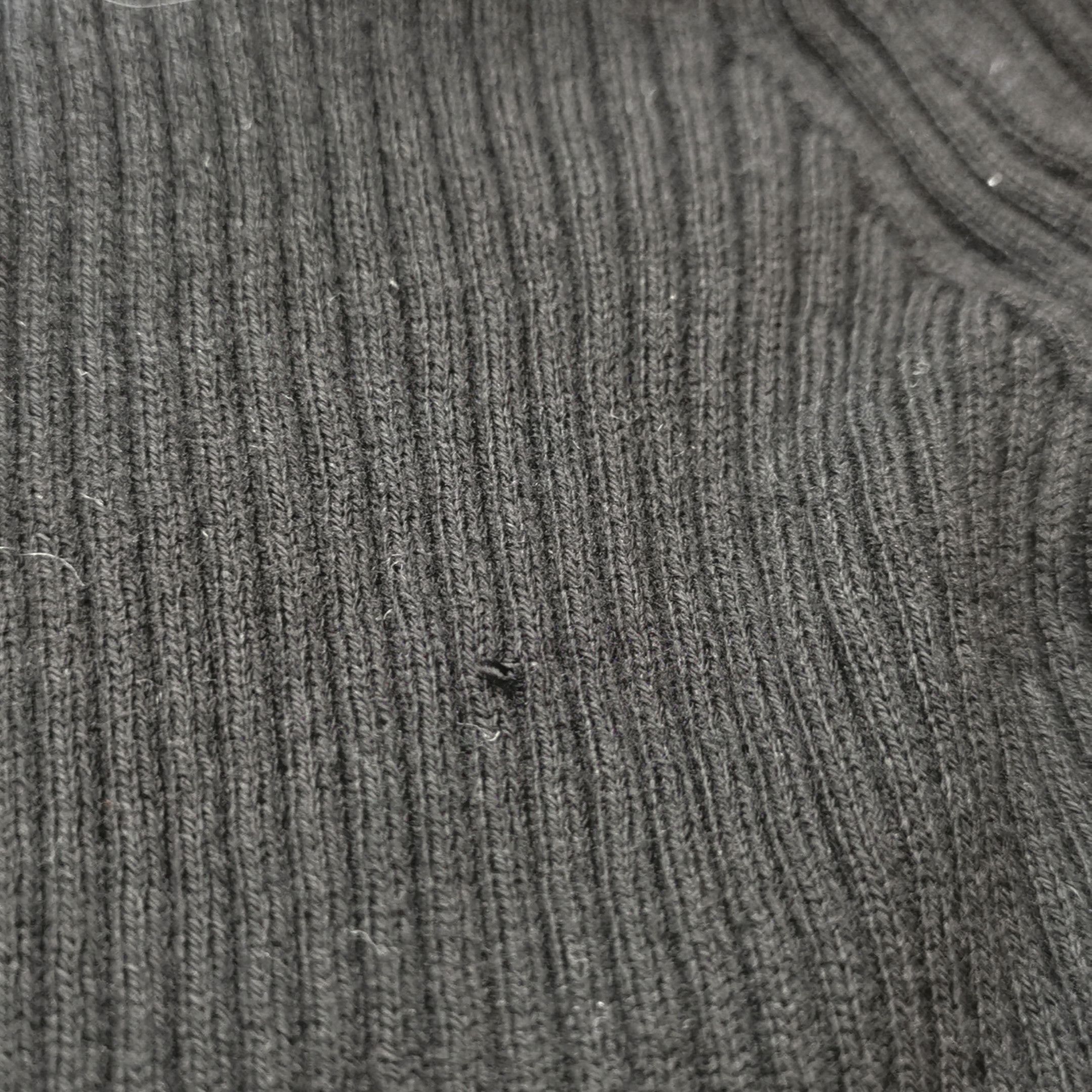 Prada Prada Ribbed Black Knit Top for Women 0089 Size XS / US 0-2 / IT 36-38 - 10 Thumbnail
