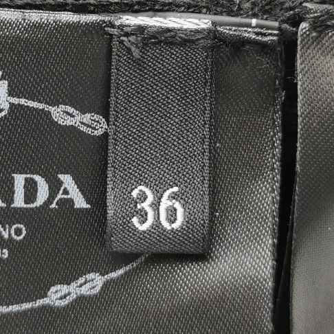 Prada Prada Ribbed Black Knit Top for Women 0089 Size XS / US 0-2 / IT 36-38 - 6 Thumbnail