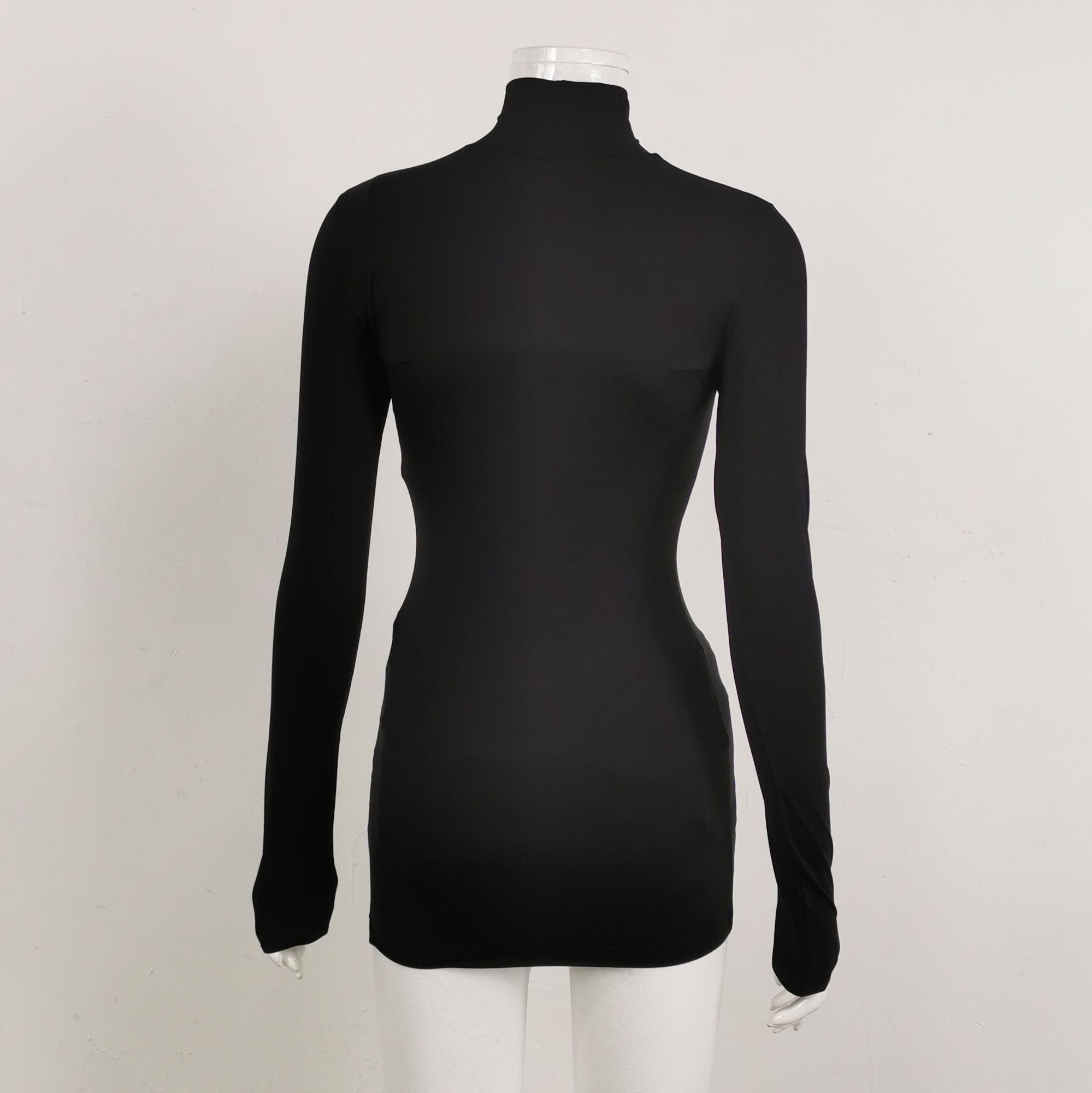 Prada Prada Black Turtleneck Long Sleeve Top Size 38 0089 Size S / US 4 / IT 40 - 2 Thumbnail
