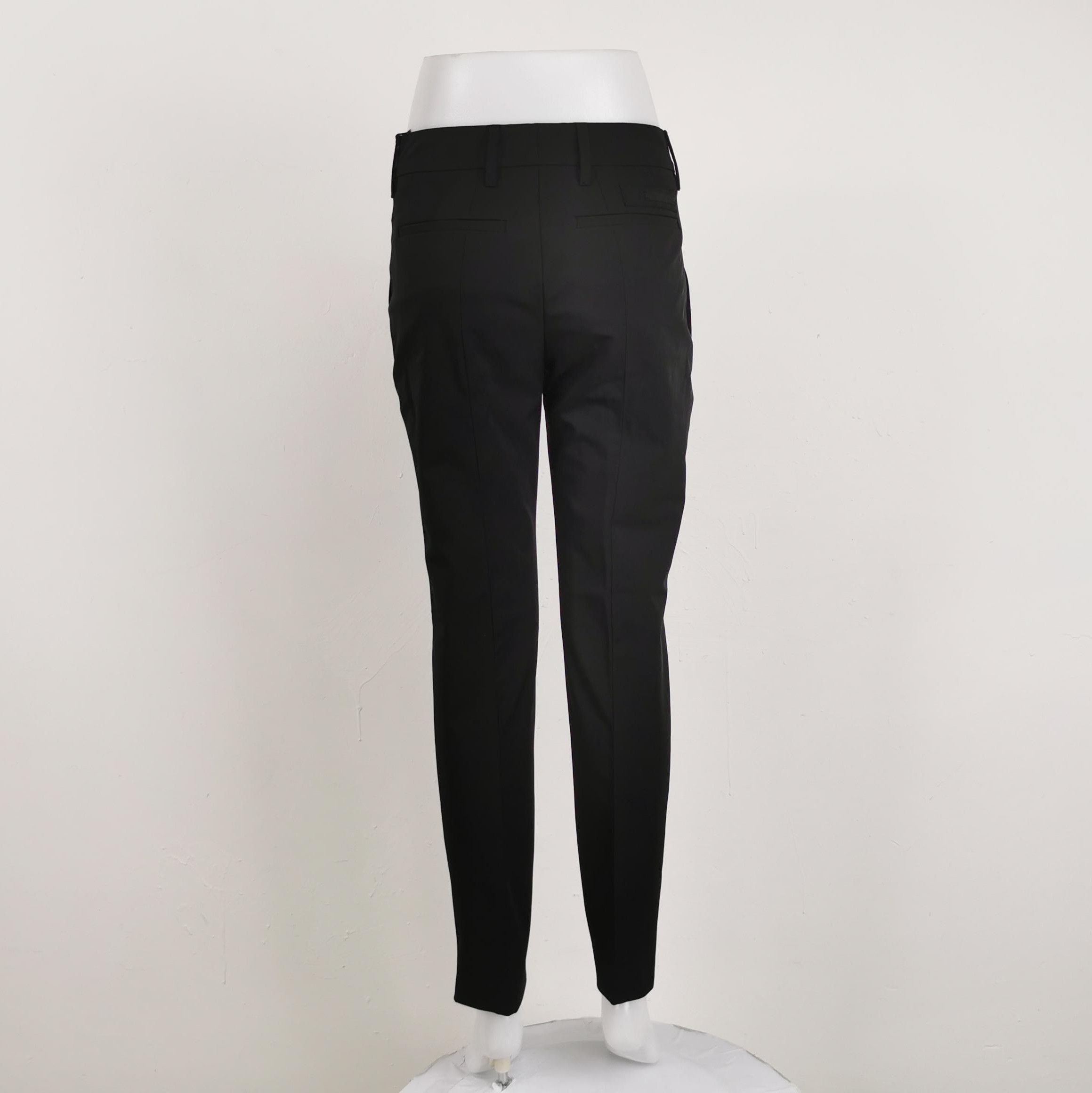 Prada Prada Black Straight-Leg Trousers Size 36 0089 Size 23" - 2 Thumbnail