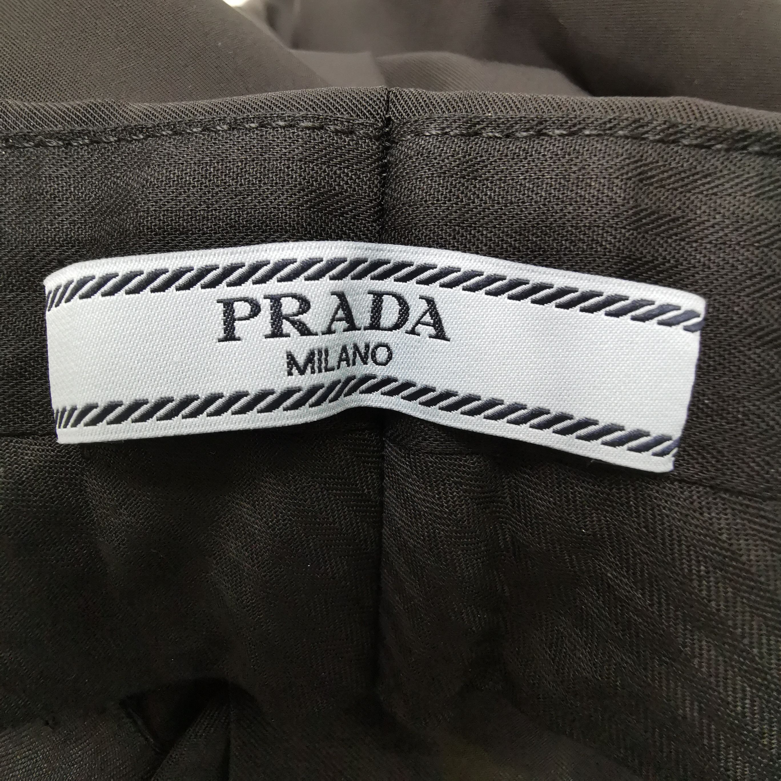 Prada Prada Black Straight-Leg Trousers Size 36 0089 Size 23" - 4 Thumbnail