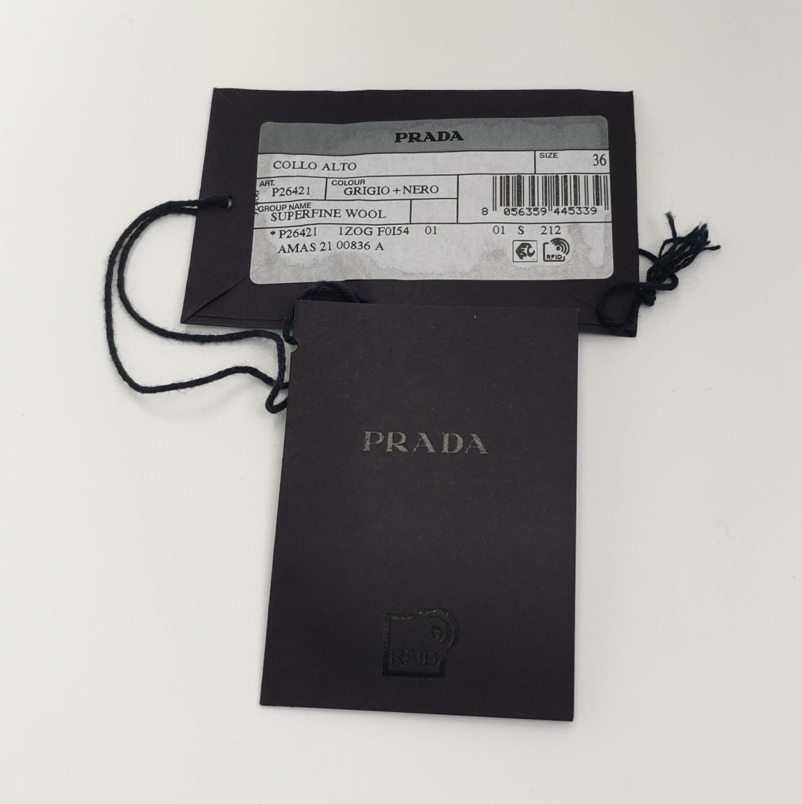 Prada Prada Color-Block Wool Blend Turtleneck Sweater 0089 Size XS / US 0-2 / IT 36-38 - 4 Thumbnail