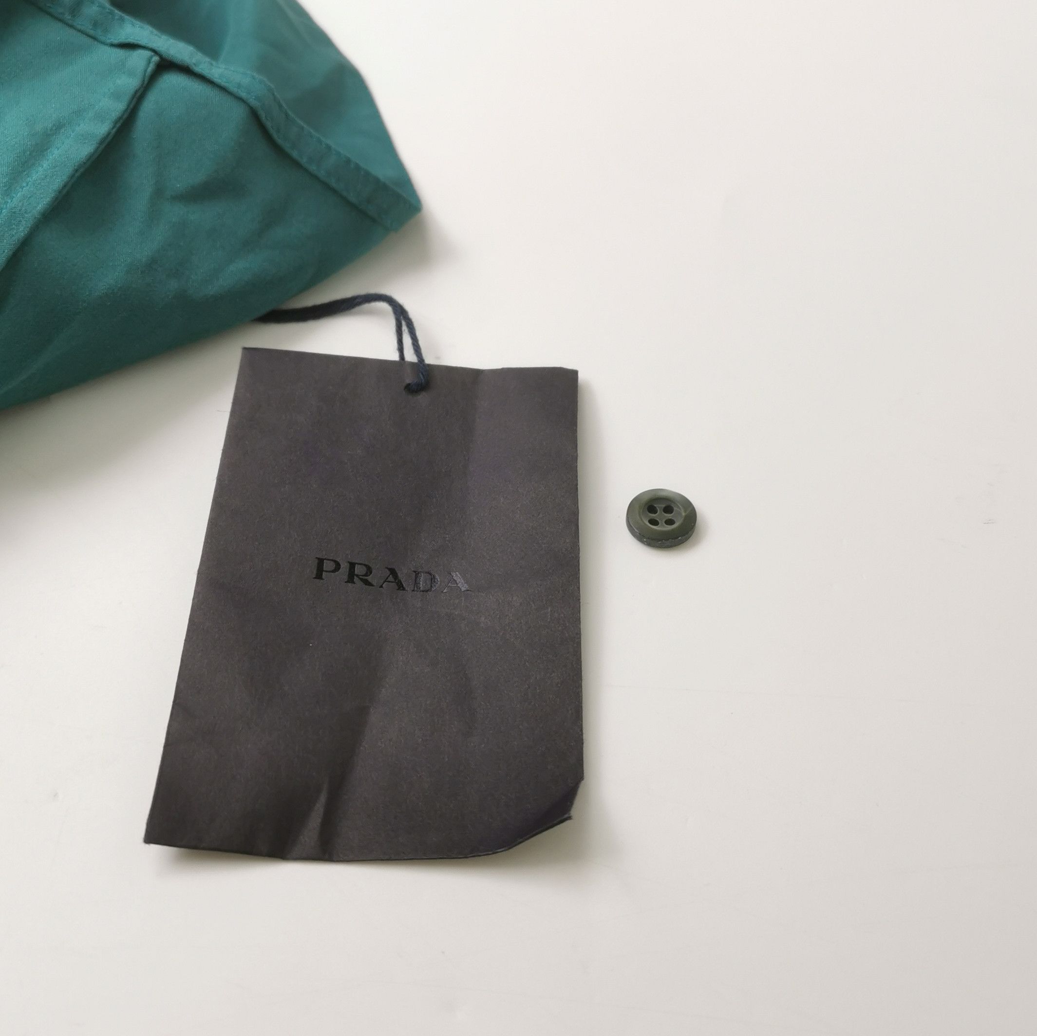 Prada Prada Ruffled Silk Blouse in Green 0089 Size L / US 10 / IT 46 - 4 Thumbnail