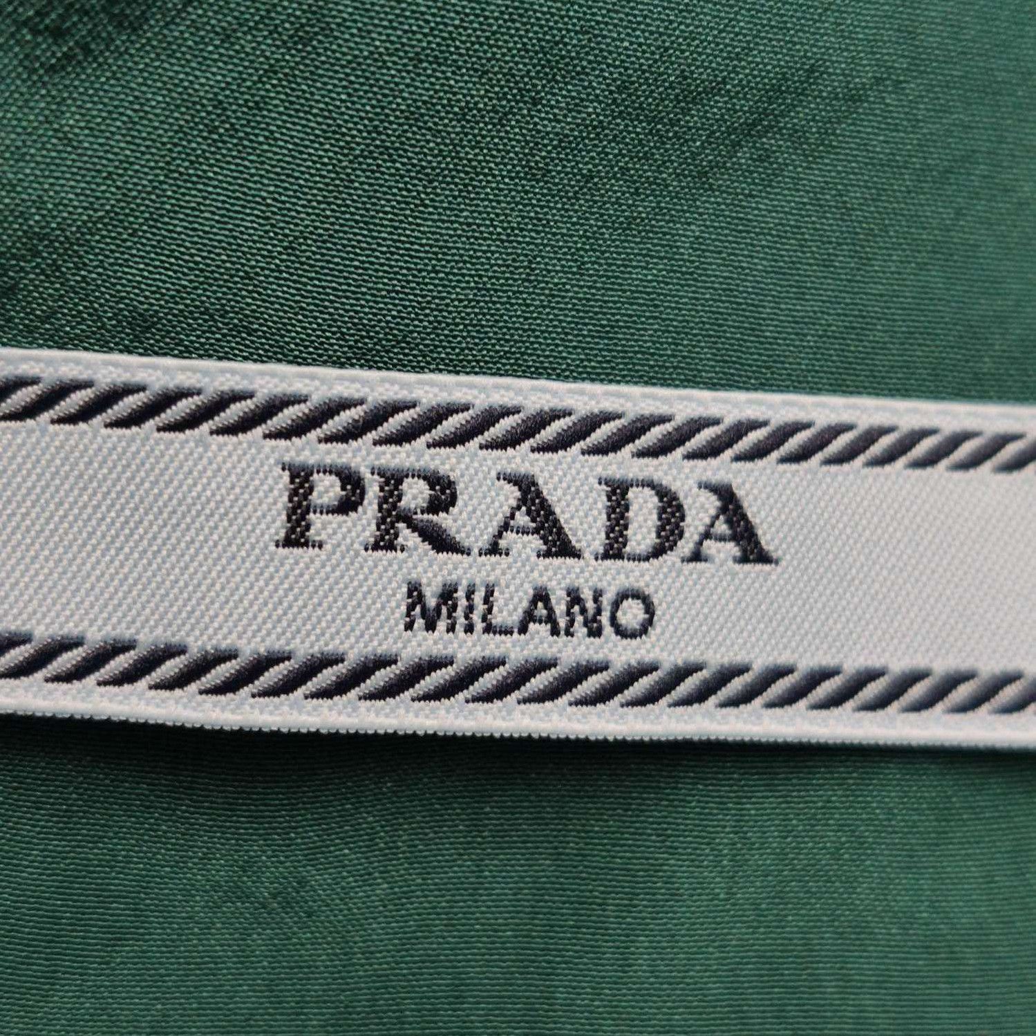 Prada Prada Ruffled Silk Blouse in Green 0089 Size L / US 10 / IT 46 - 5 Thumbnail