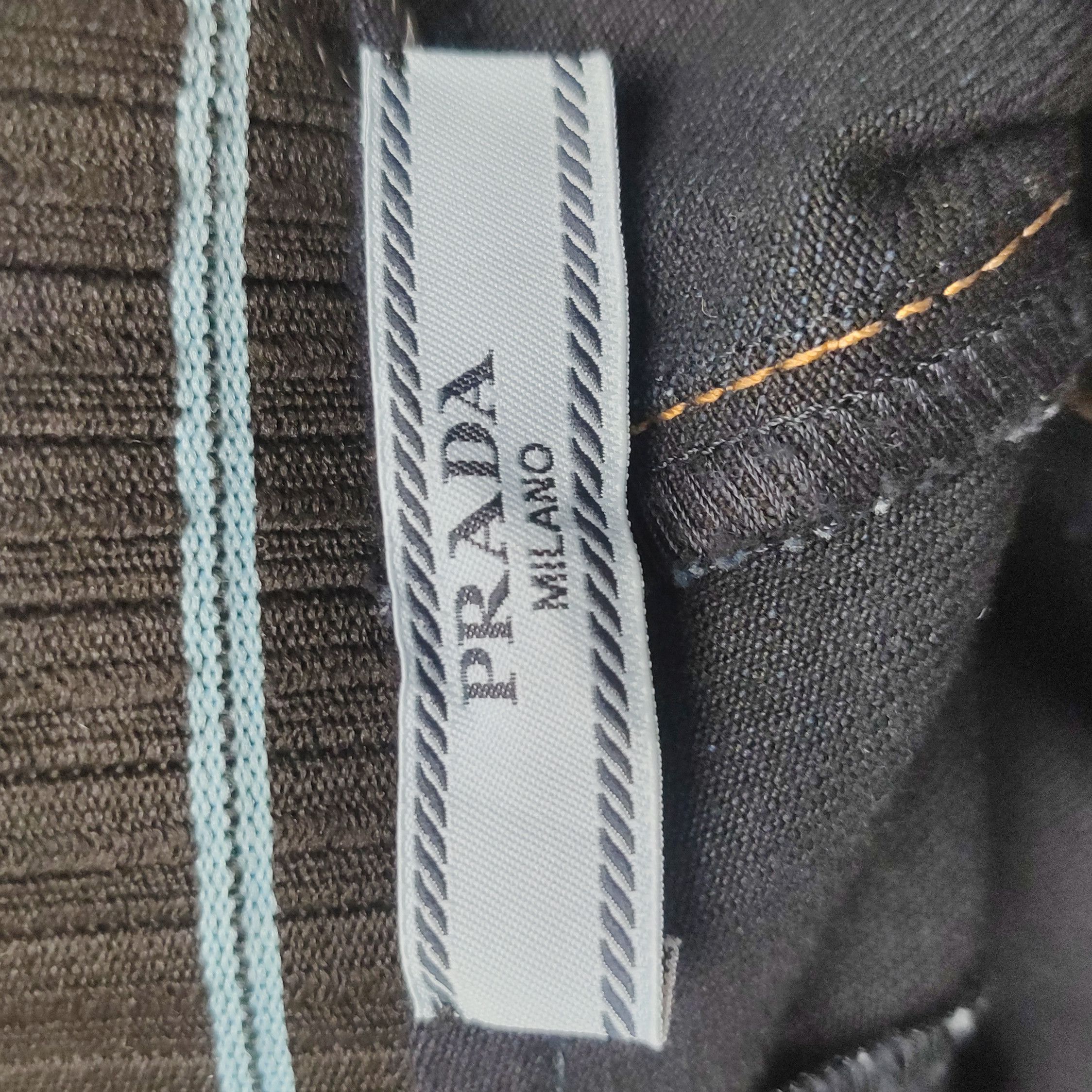 Prada Prada Logo Cotton Long Pants in Size 36 0089 Size 22" - 5 Thumbnail