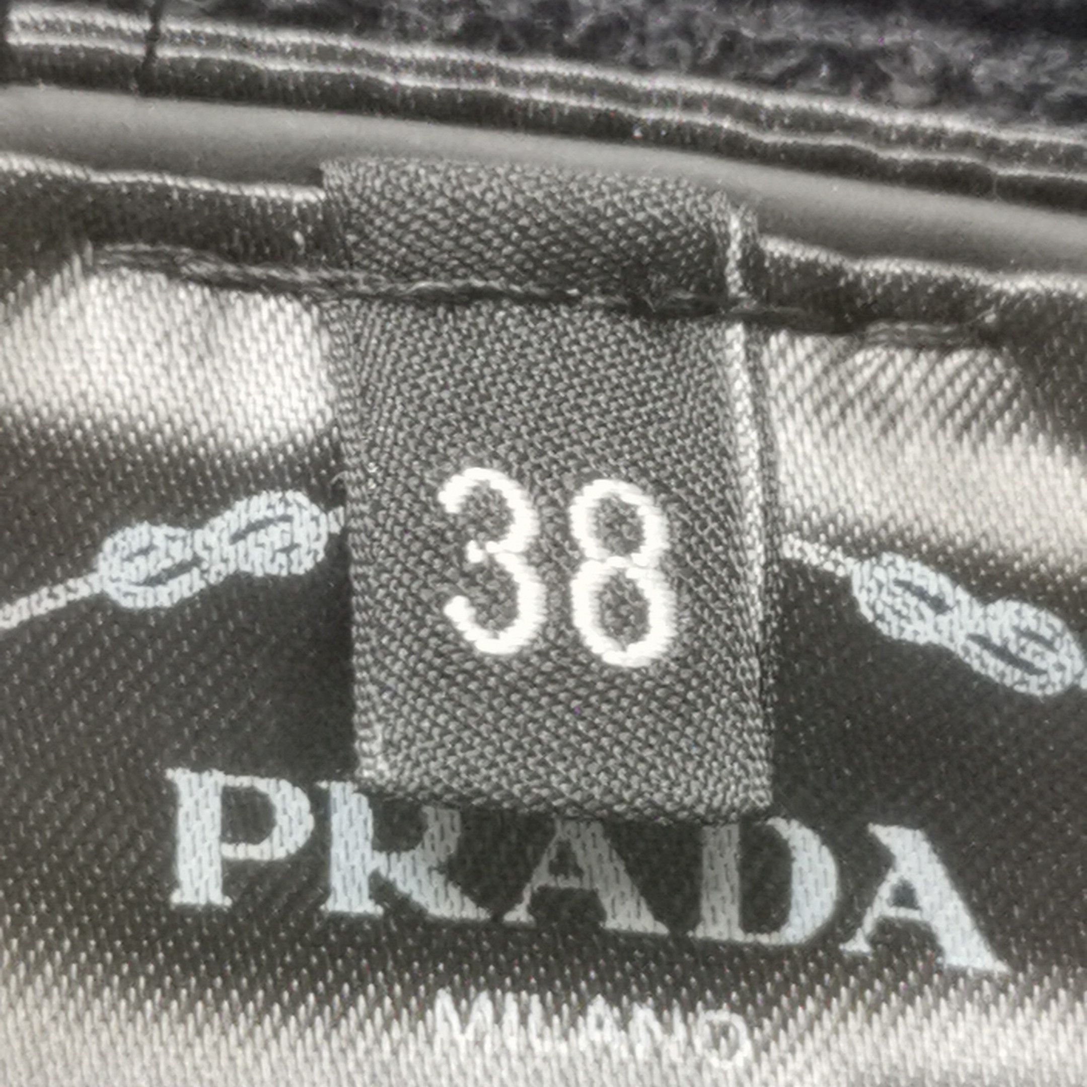 Prada Prada Logo Black Ribbed Crop Top 0089 Size S / US 4 / IT 40 - 6 Thumbnail