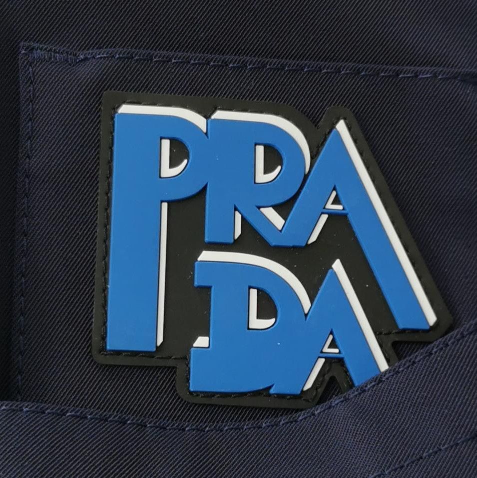 Prada Prada Logo Trousers in Navy Blue, Size 38 0089 Size 38" / US 16 / IT 52 - 3 Thumbnail