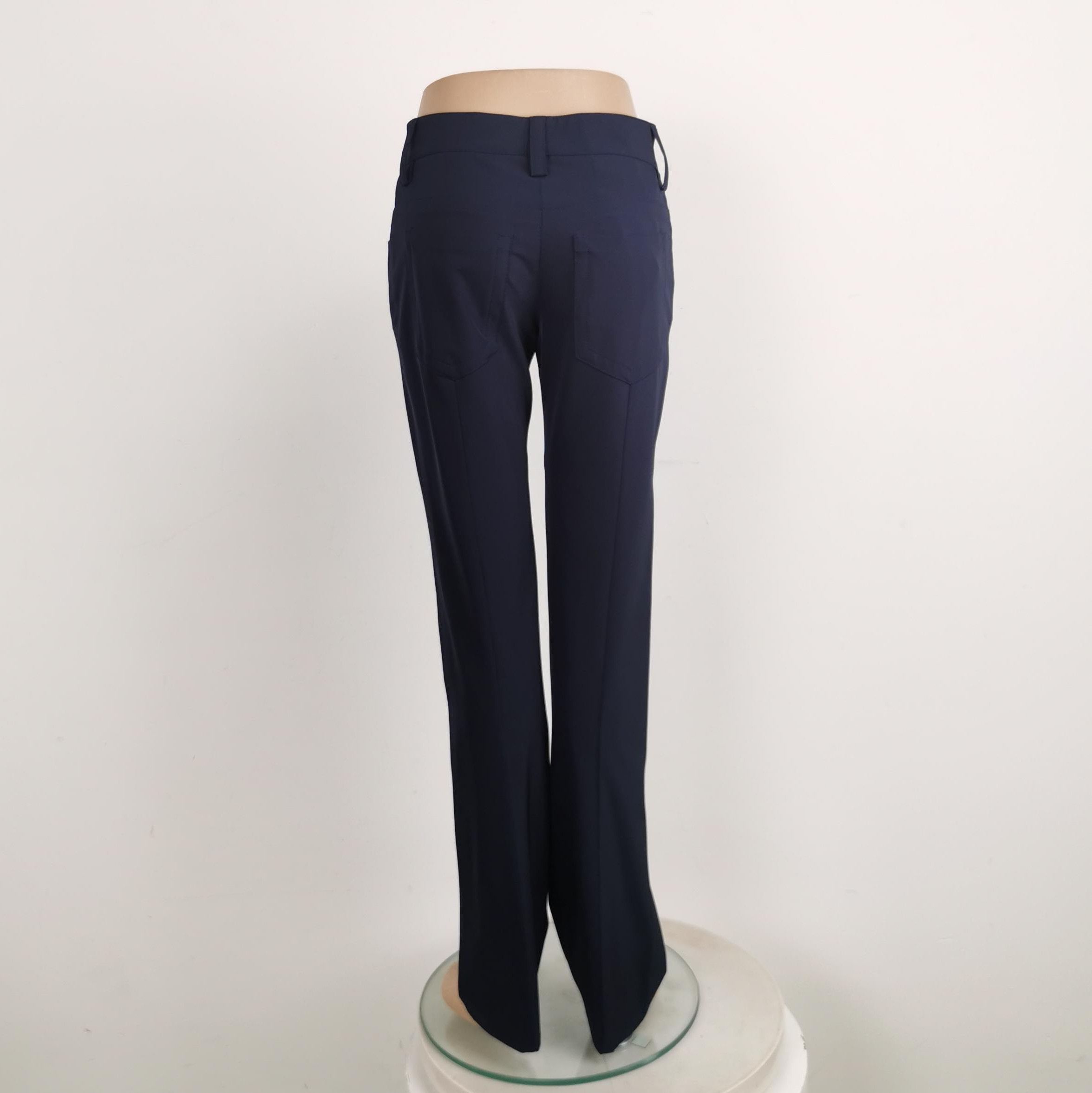 Prada Prada Logo Trousers in Navy Blue, Size 38 0089 Size 38" / US 16 / IT 52 - 2 Thumbnail