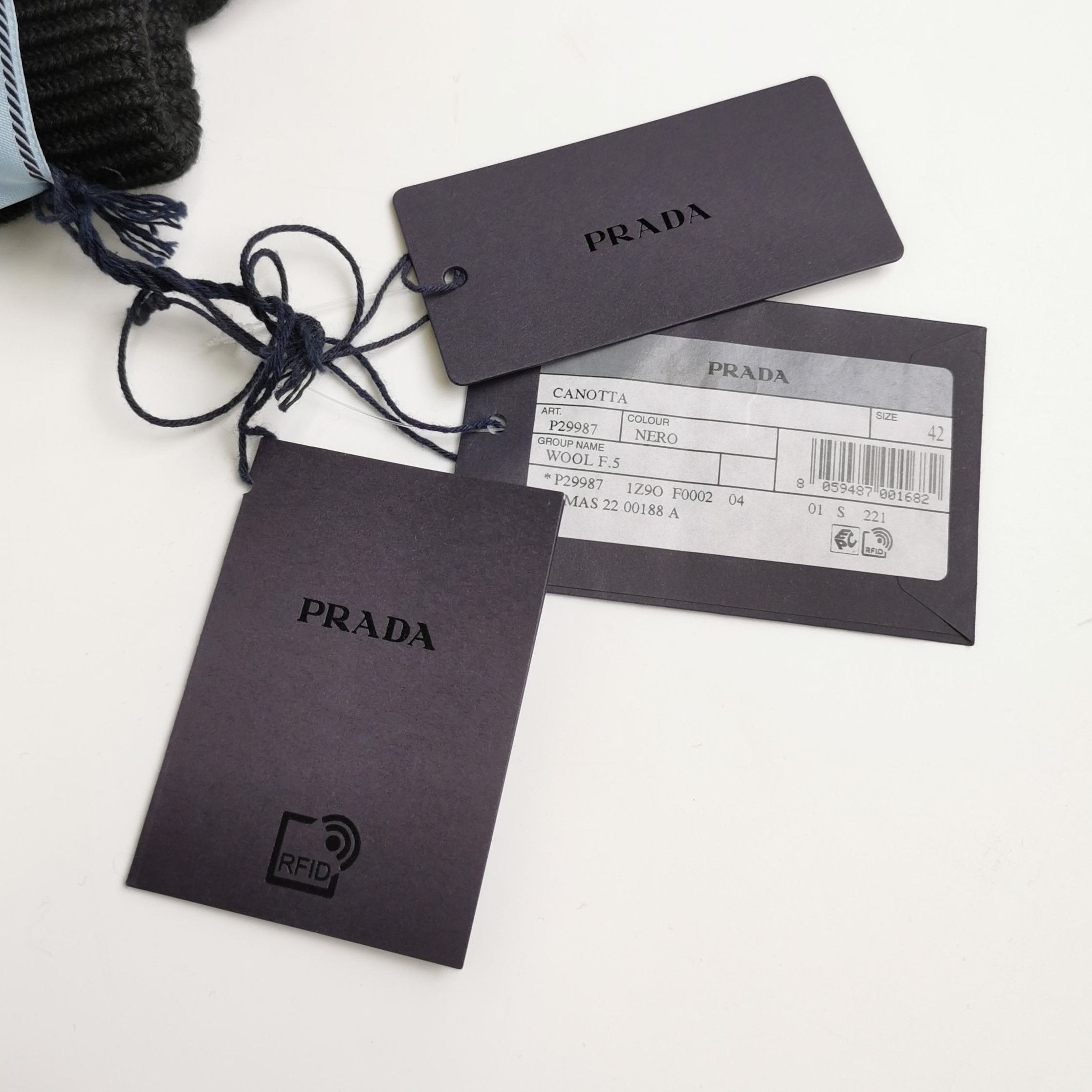 Prada Prada Black Wool Blend Logo Camisole Top 0089 Size L / US 10 / IT 46 - 4 Thumbnail