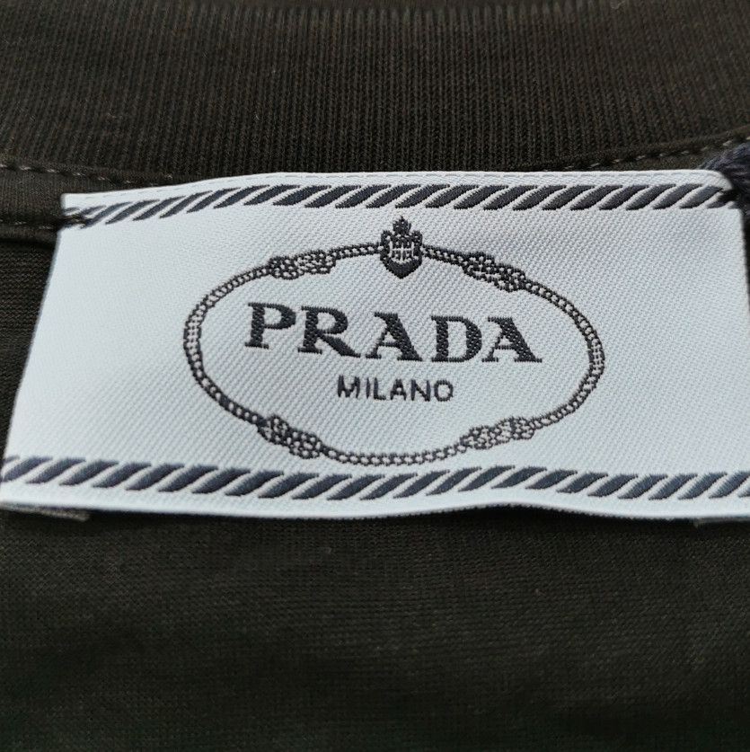 Prada Prada Cotton Basic Round Neck T-Shirt Black 0089 Size S / US 4 / IT 40 - 5 Thumbnail