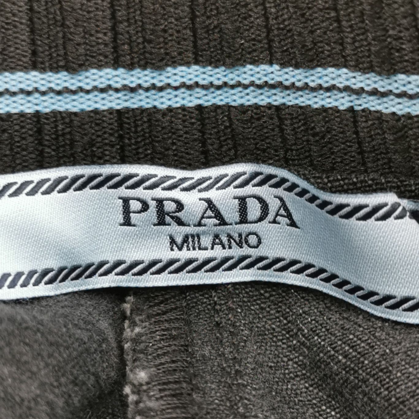 Prada Prada Black Cotton Logo Pants in Size 40 0089 Size 40" / US 18 - 5 Thumbnail