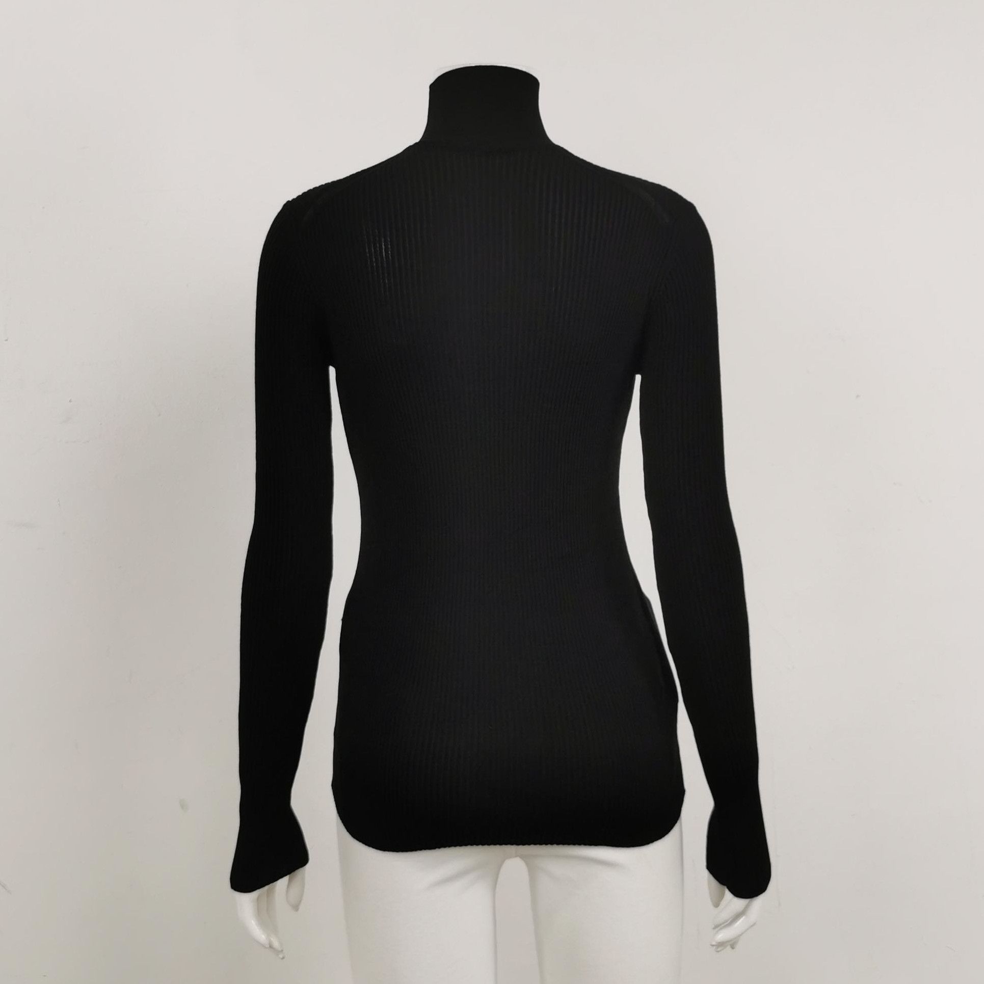 Prada Prada Black Wool Turtleneck Sweater Size 38 0089 Size S / US 4 / IT 40 - 2 Thumbnail