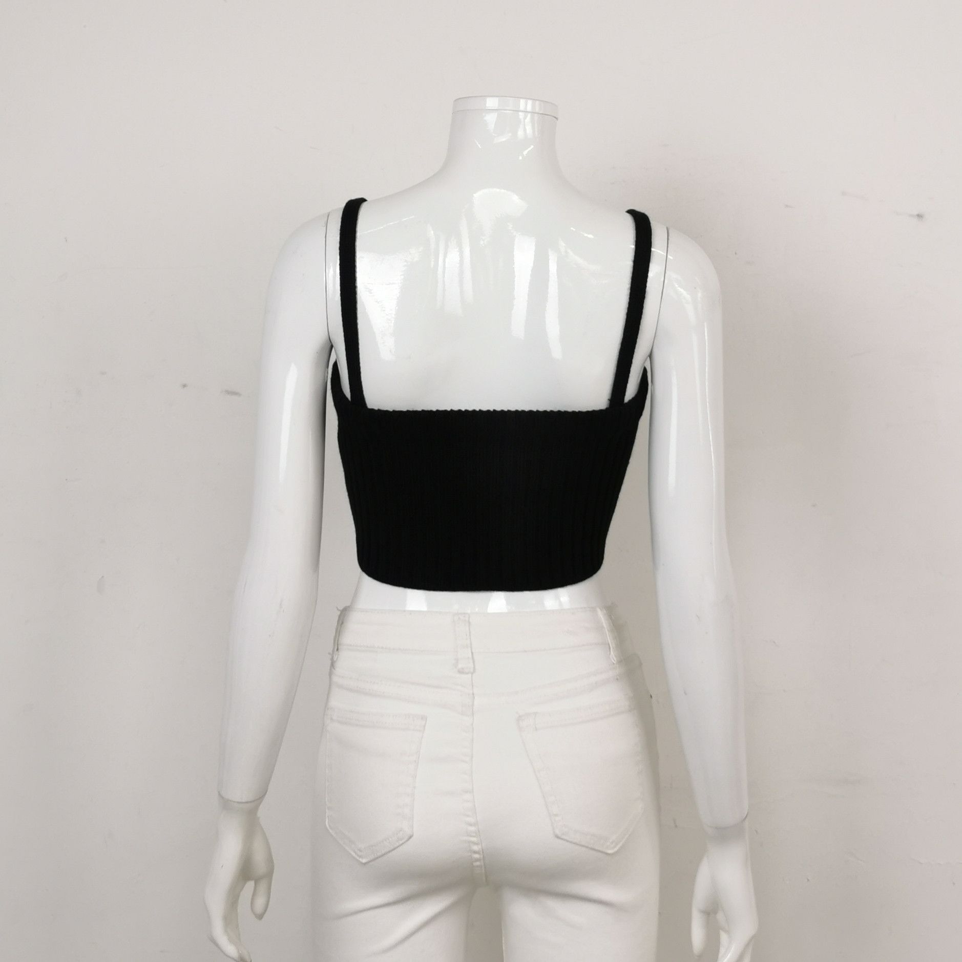 Prada Prada Logo Knit Crop Tank Top 0089 Size XXS / US 00 / IT 34 - 2 Thumbnail