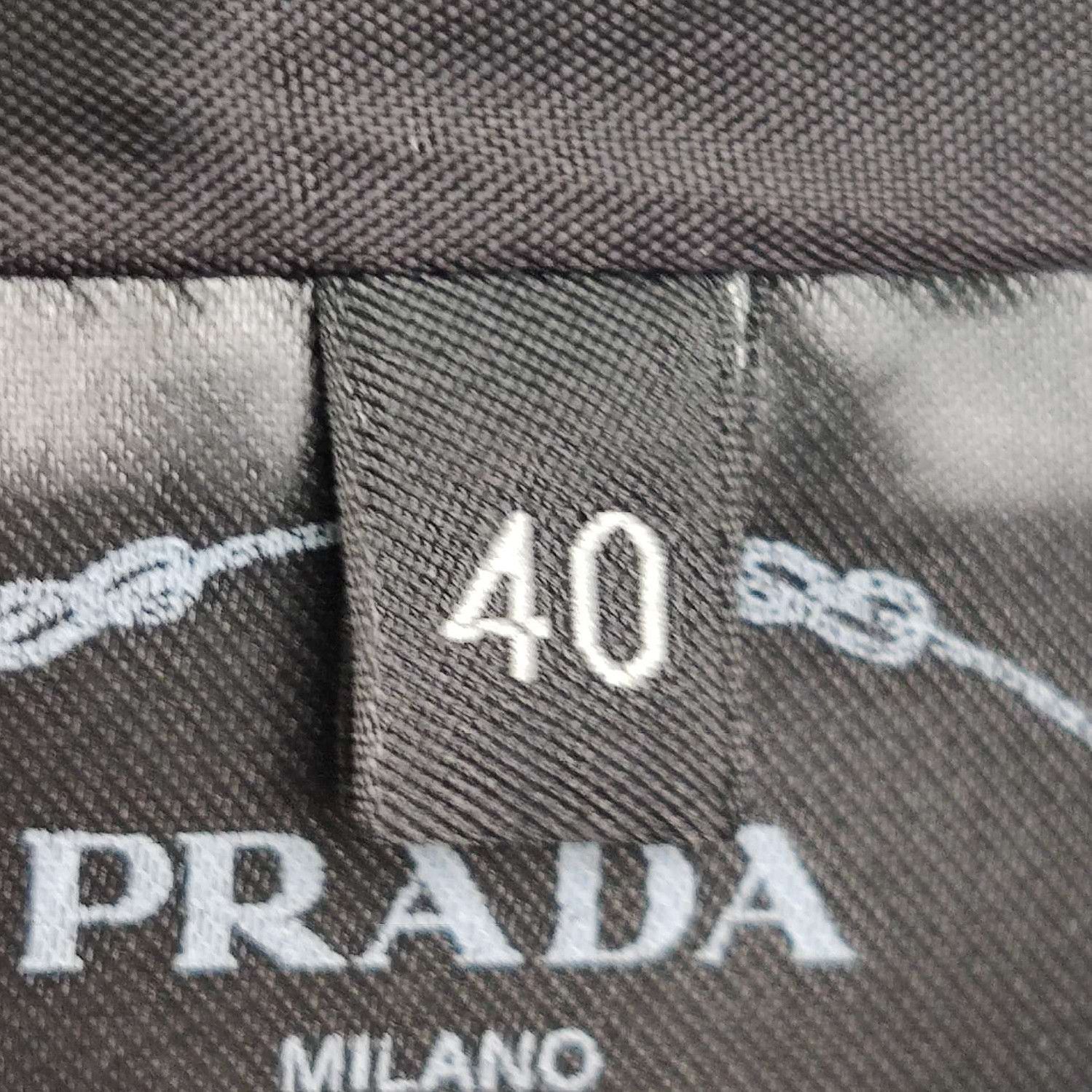 Prada Prada Black Wool Midi Skirt 0089 Size 40" / US 18 - 6 Thumbnail