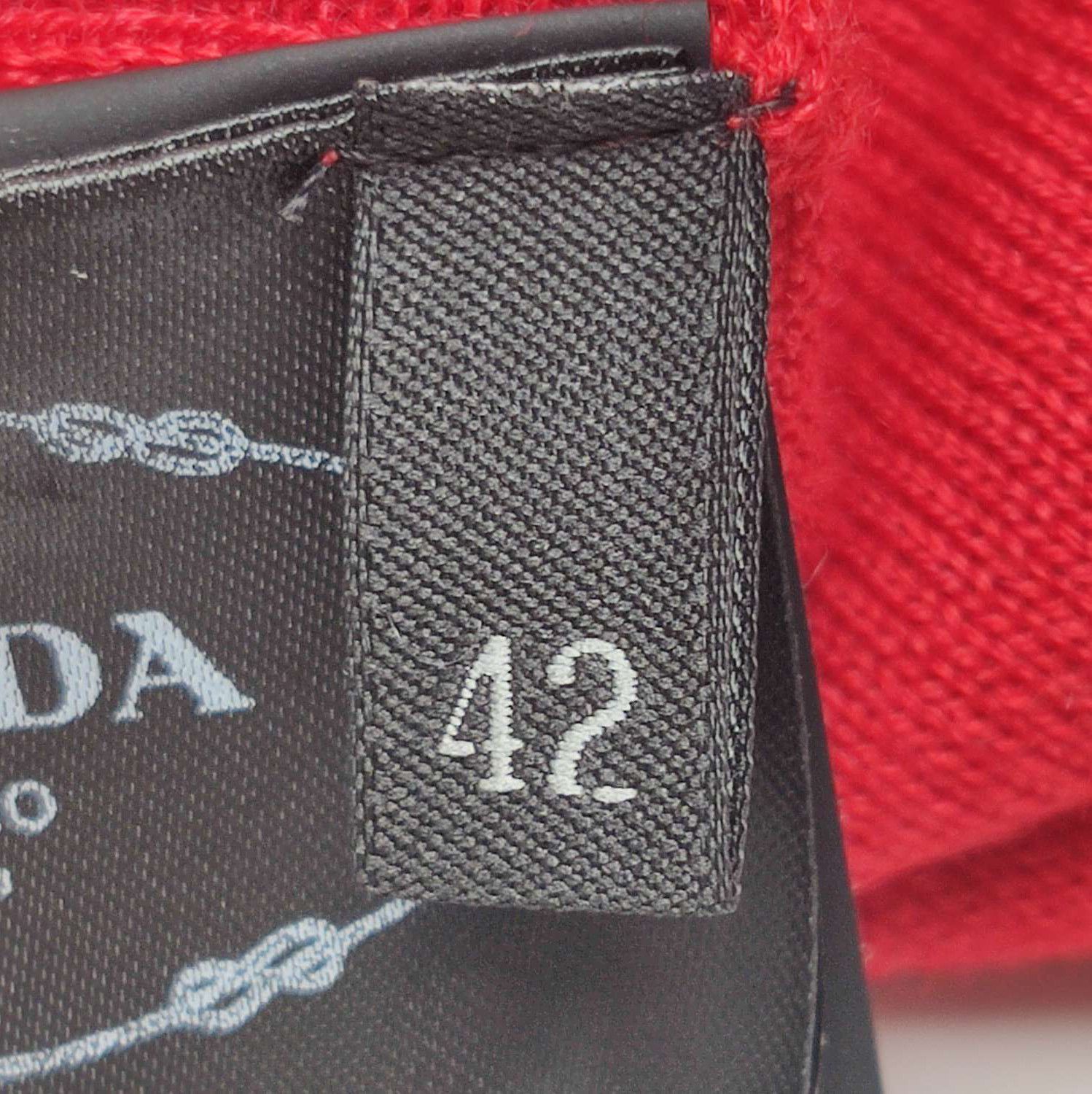 Prada Prada Red Velvet Blend Long Sleeve Knit Top 0089 Size M / US 6-8 / IT 42-44 - 5 Thumbnail