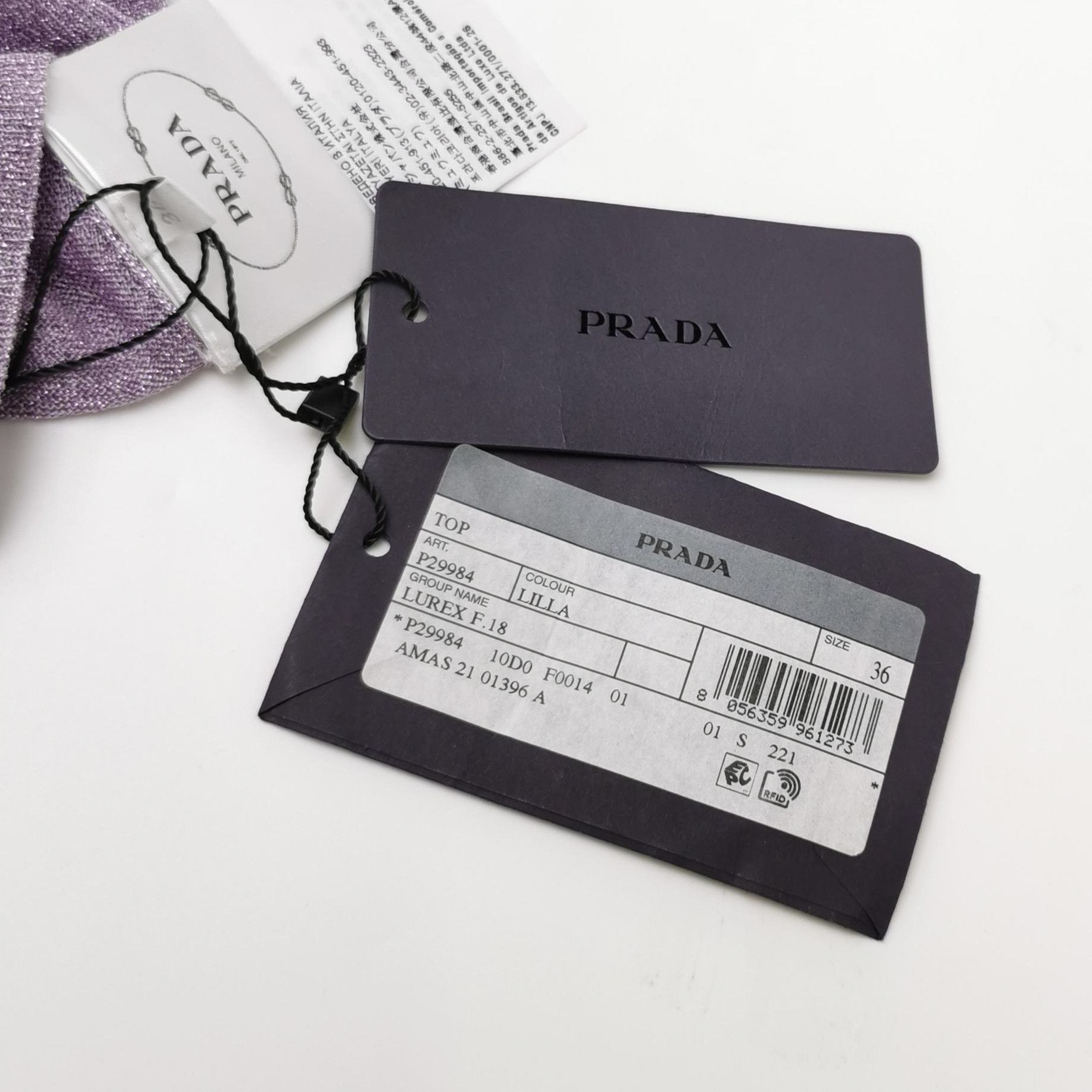 Prada Prada Sleeveless Cropped Top in Purple 0089 Size XXS / US 00 / IT 34 - 3 Thumbnail