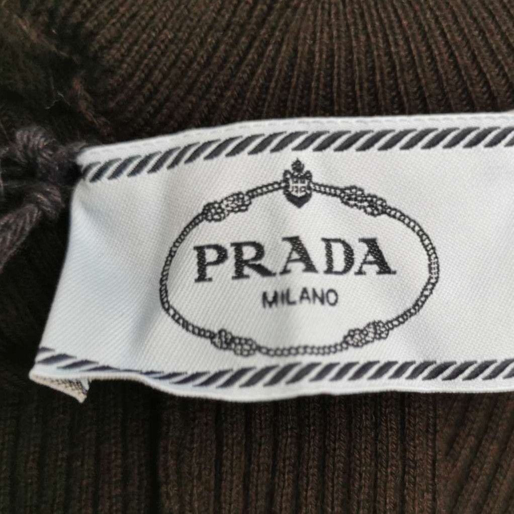 Prada Prada Black Turtleneck Long Sleeve Knit Top 0089 Size S / US 4 / IT 40 - 4 Thumbnail