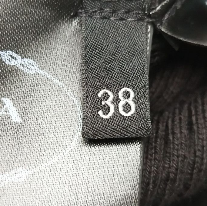 Prada Prada Black Cotton High Neck Knit Sweater 0089 Size S / US 4 / IT 40 - 6 Thumbnail
