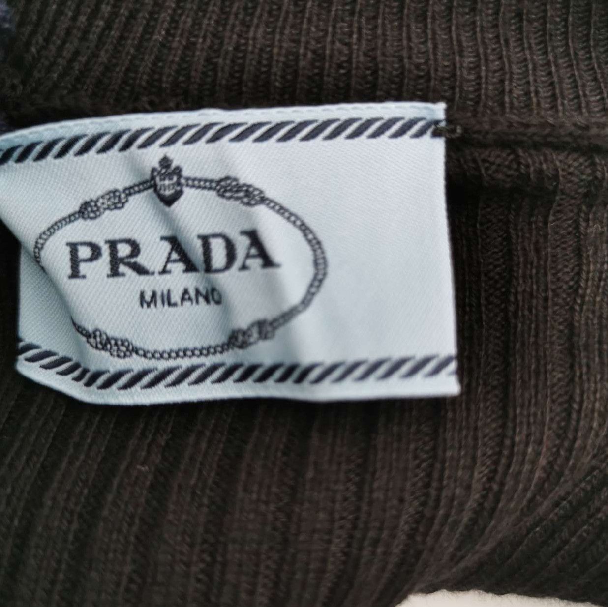 Prada Prada Black Turtleneck Long Sleeve Knit Top 0089 Size XXS / US 00 / IT 34 - 4 Thumbnail