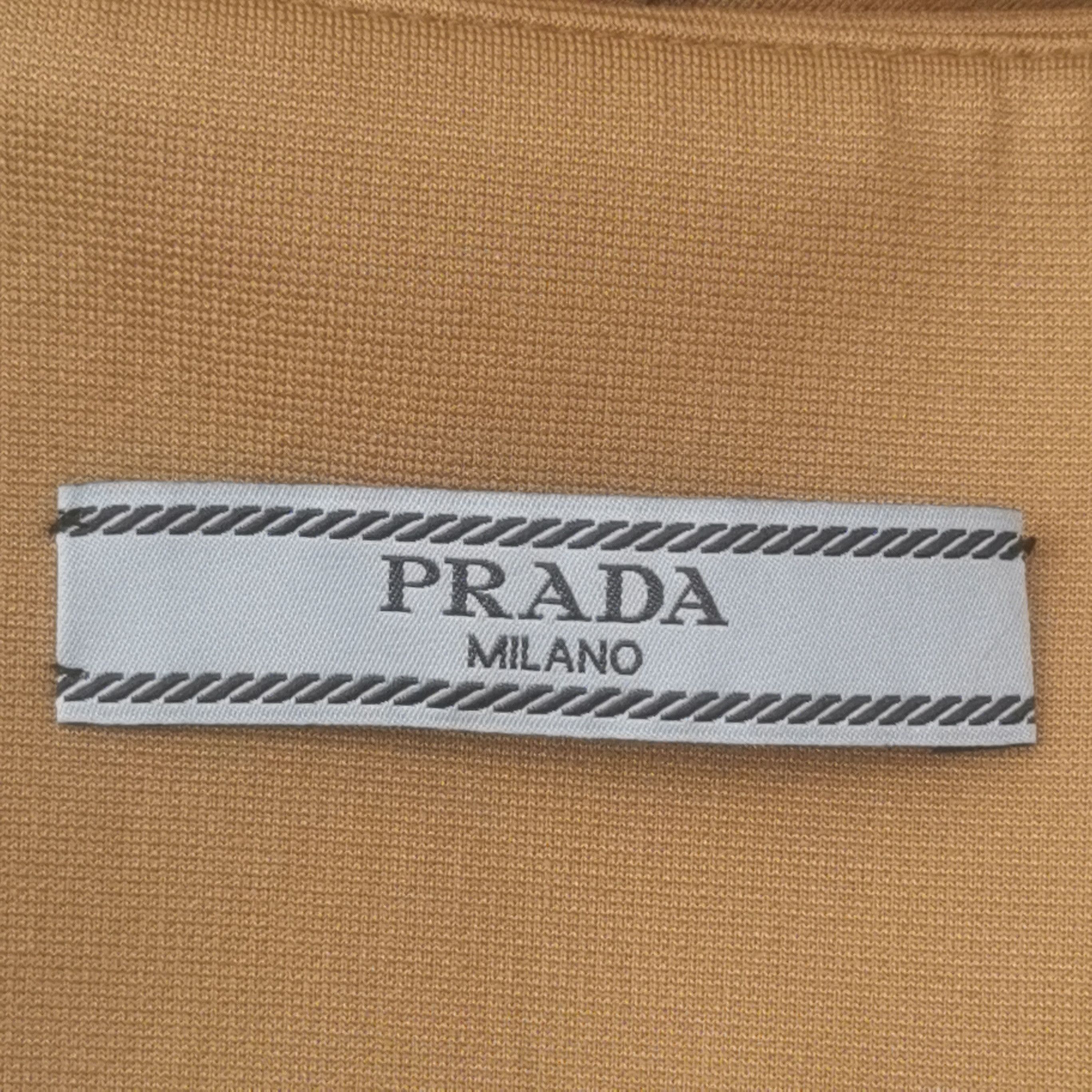 Prada Prada Logo Half Skirt in Beige 0089 Size 42" / US 20 - 6 Thumbnail
