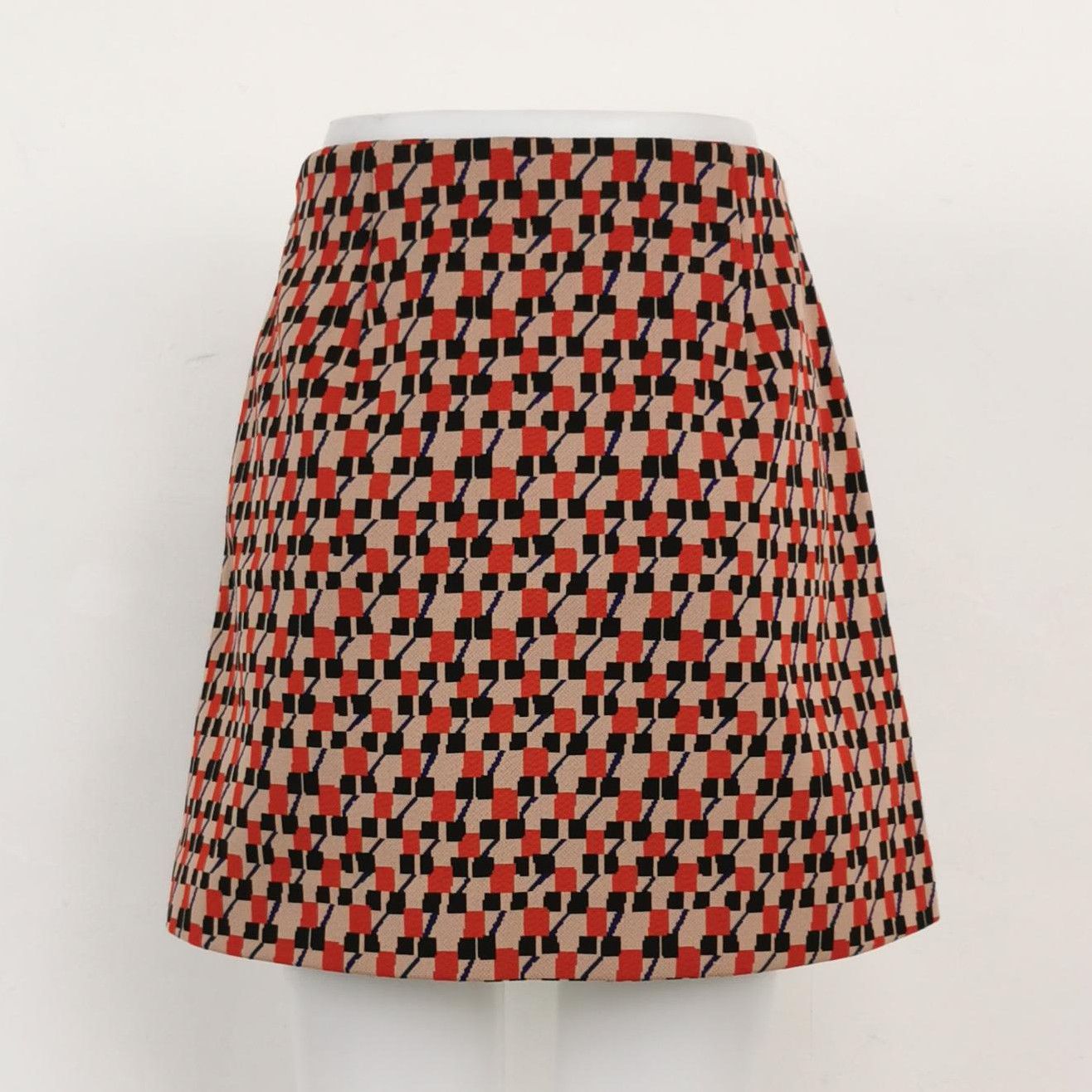 Prada Prada Color Block Logo Skirt in Size 42 0089 Size 42" / US 20 - 2 Thumbnail