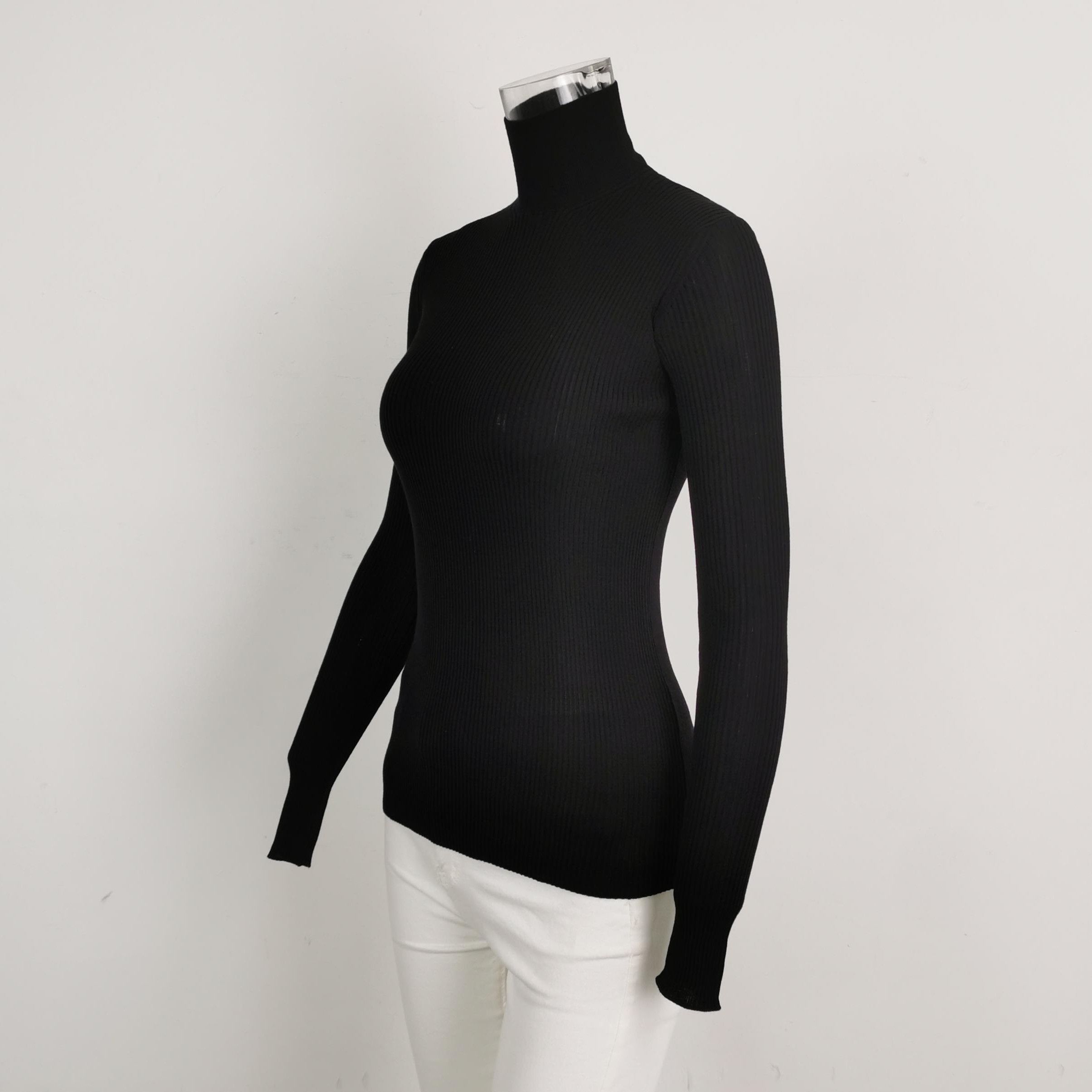Prada Prada Black Wool Turtleneck Sweater 0089 Size S / US 4 / IT 40 - 2 Thumbnail