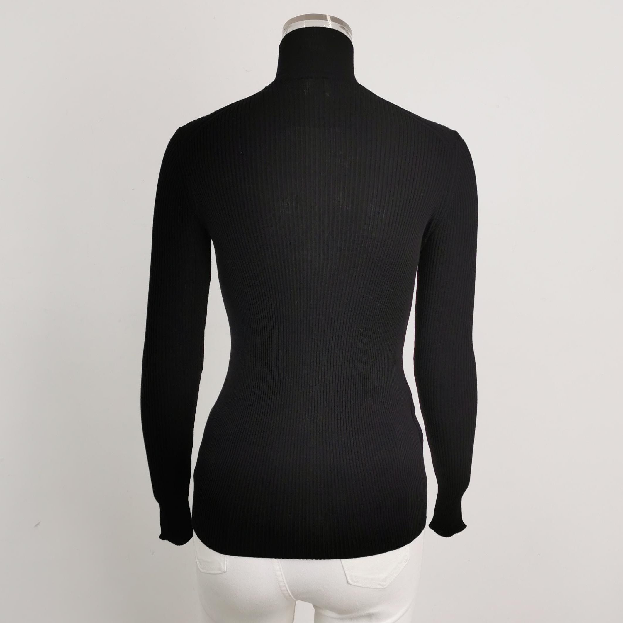 Prada Prada Black Wool Turtleneck Sweater 0089 Size S / US 4 / IT 40 - 3 Thumbnail