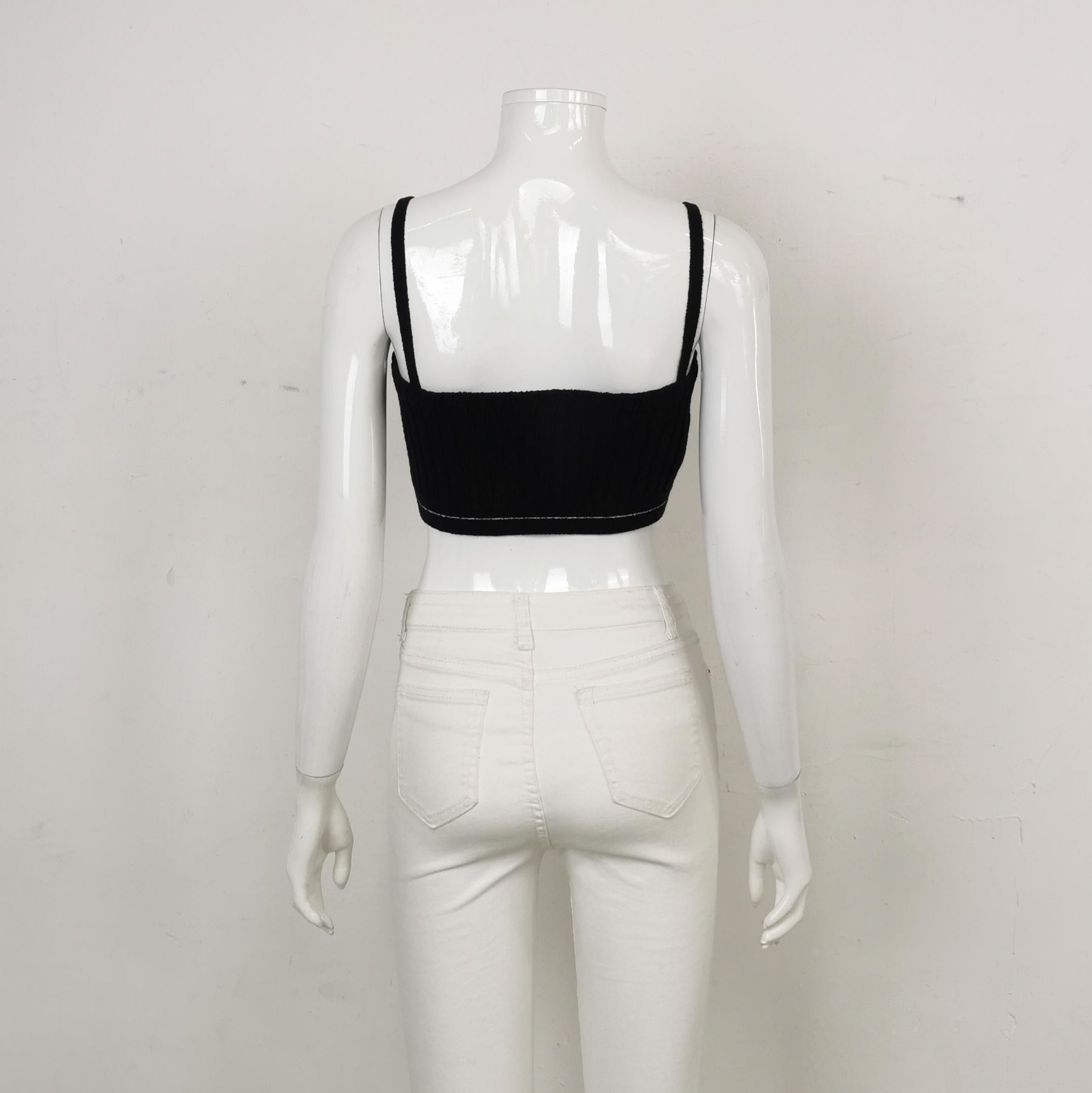 Prada Prada Cotton Logo Cami Top for Women 0089 Size S / US 4 / IT 40 - 2 Thumbnail