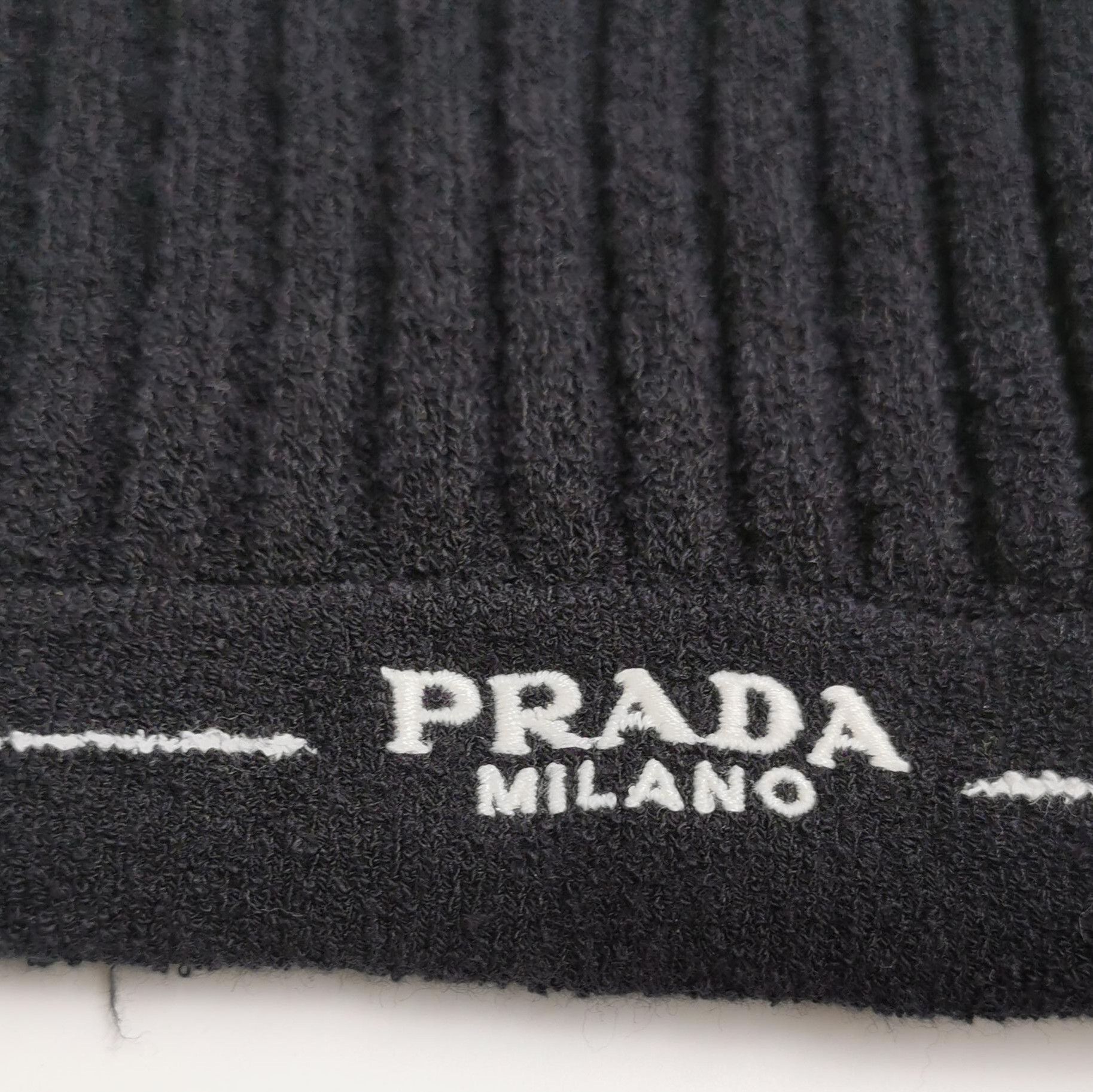 Prada Prada Cotton Logo Cami Top for Women 0089 Size S / US 4 / IT 40 - 3 Thumbnail