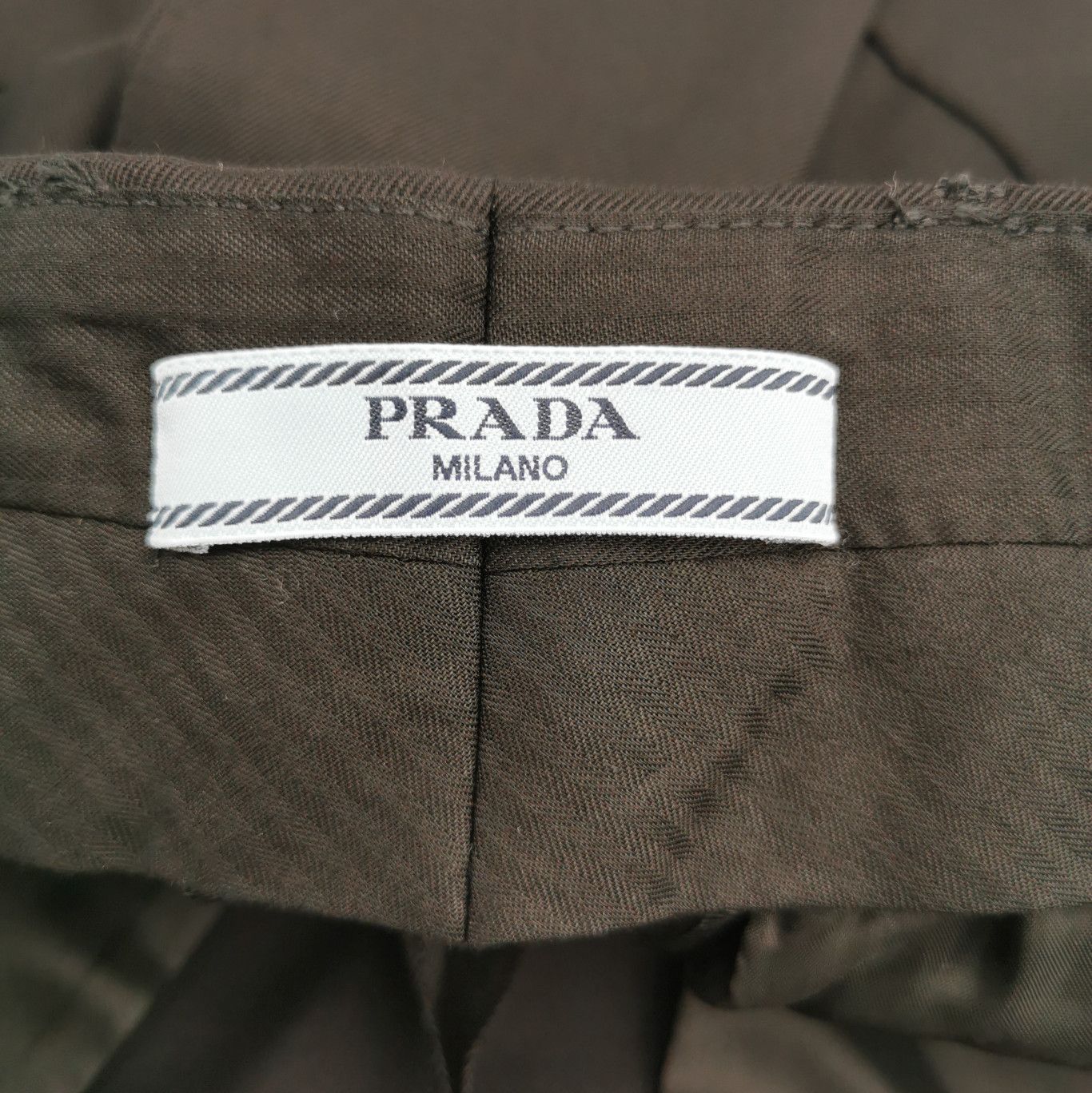 Prada Prada Black Cotton Blend Trousers Size 40 0089 Size 40" / US 18 - 6 Thumbnail