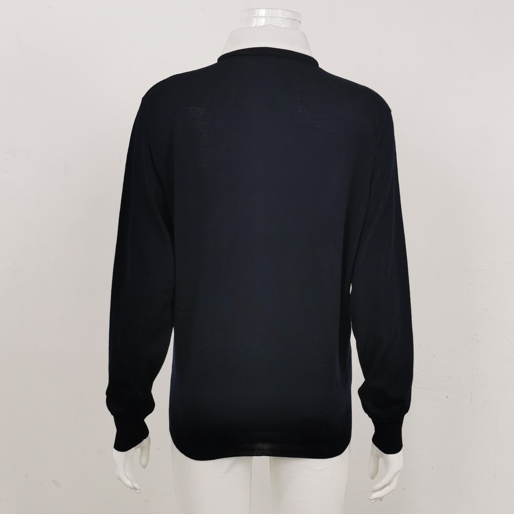Prada Prada Colorblock Long Sleeve Knit Polo 0089 Size M / US 6-8 / IT 42-44 - 2 Thumbnail
