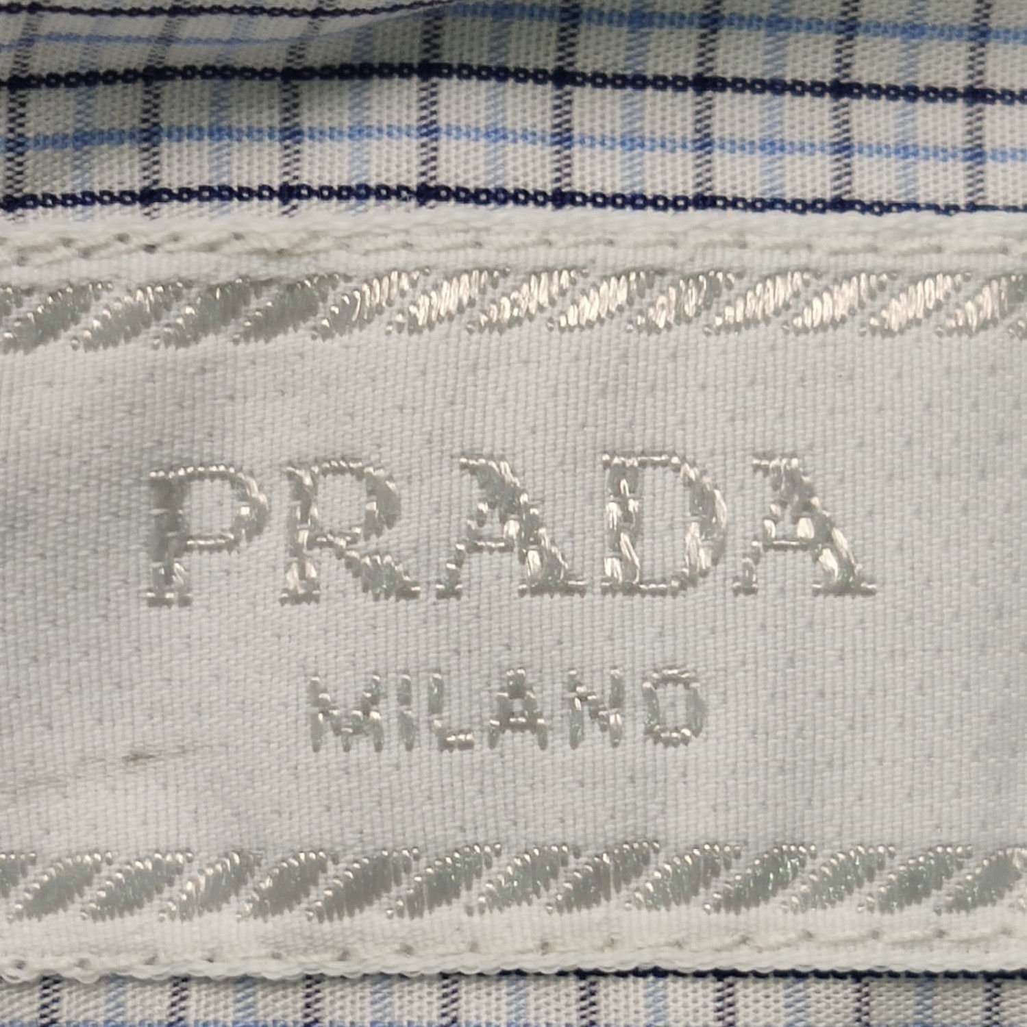 Prada Prada Cotton Long Sleeve Button-Up Shirt 0089 Size M / US 6-8 / IT 42-44 - 4 Thumbnail