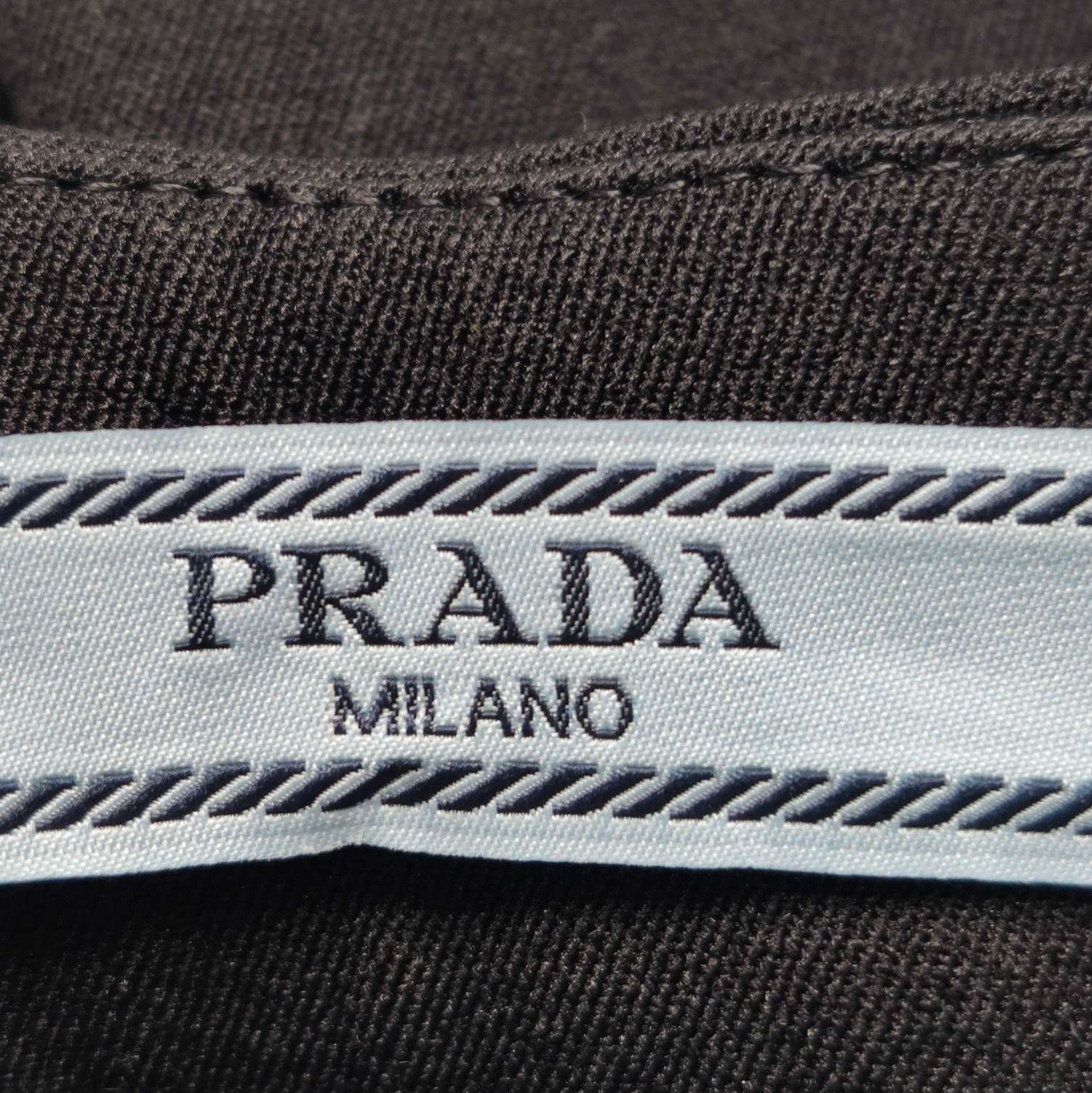 Prada Prada Logo Flared Black Trousers Size 38 0089 Size 38" / US 16 / IT 52 - 3 Thumbnail