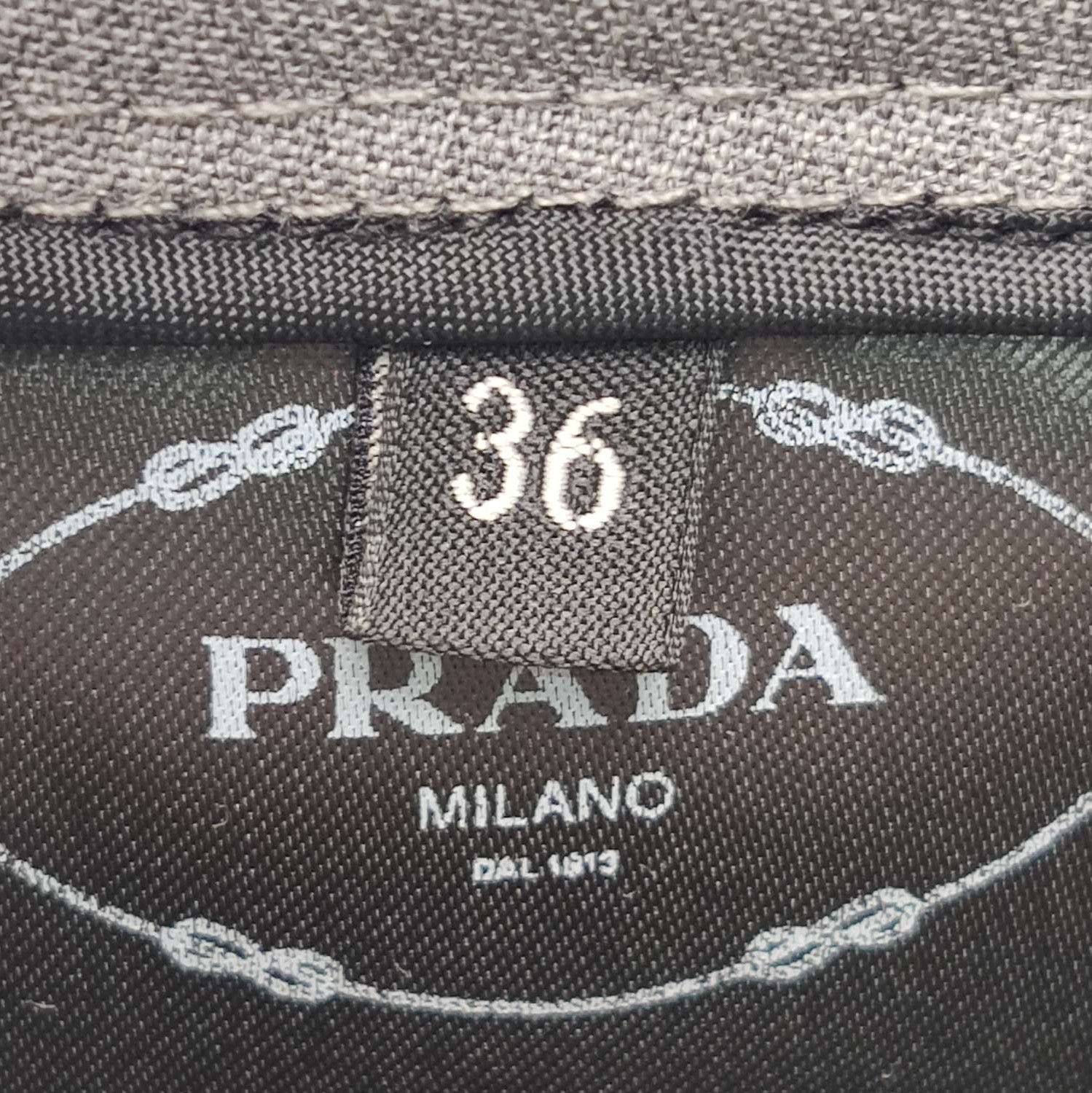 Prada Prada Gray Wool Trousers Size 36 0089 Size 22" - 7 Thumbnail