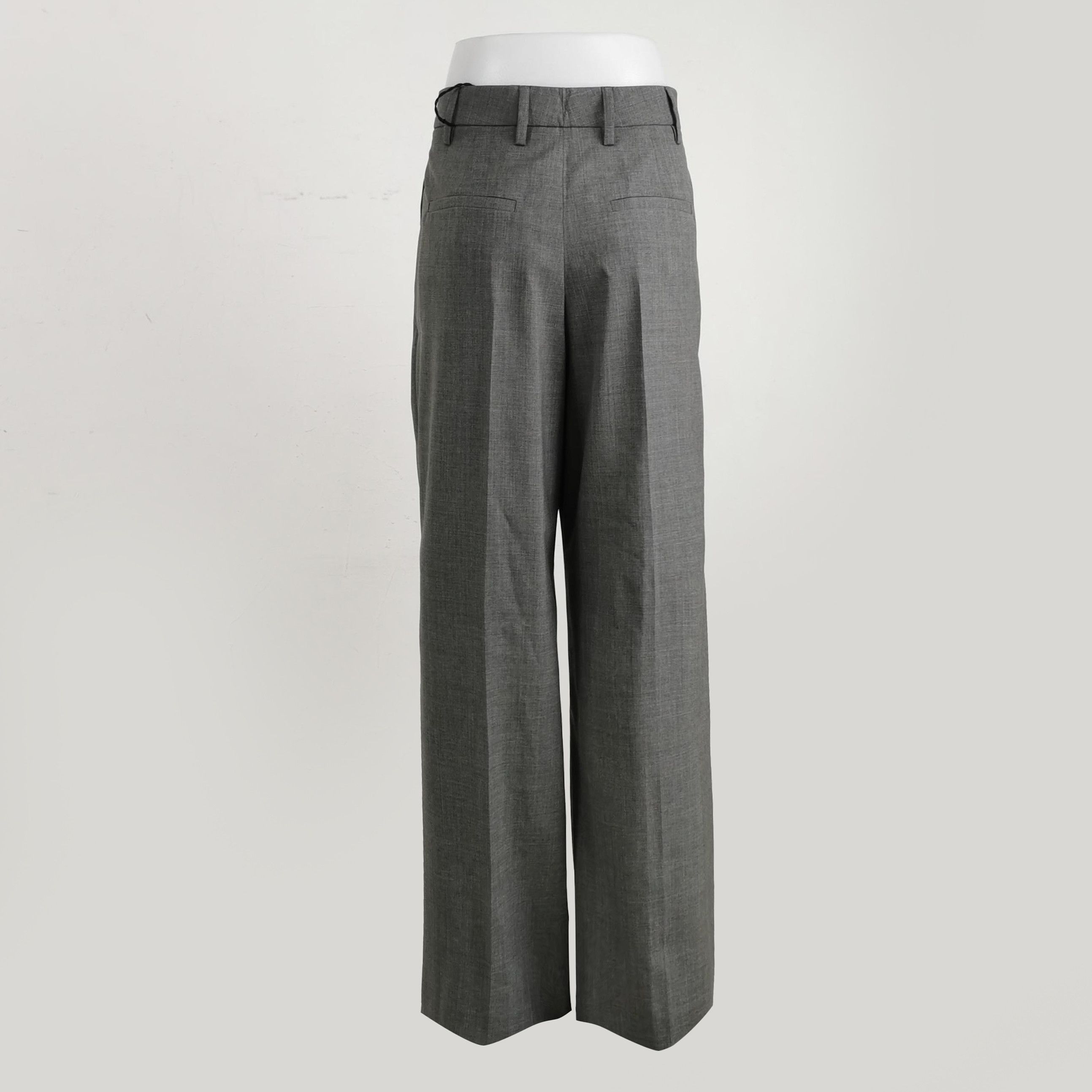Prada Prada Gray Wool Trousers Size 36 0089 Size 22" - 2 Thumbnail