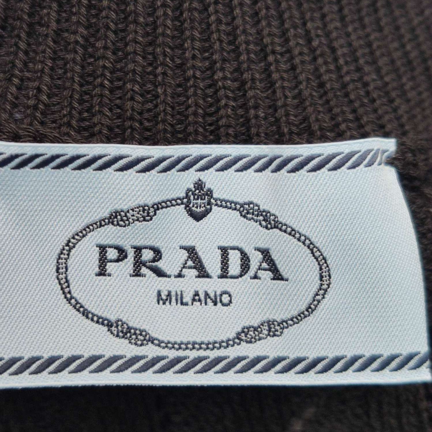 Prada Prada Black Cotton Turtleneck Knit Sweater 0089 Size S / US 4 / IT 40 - 5 Thumbnail