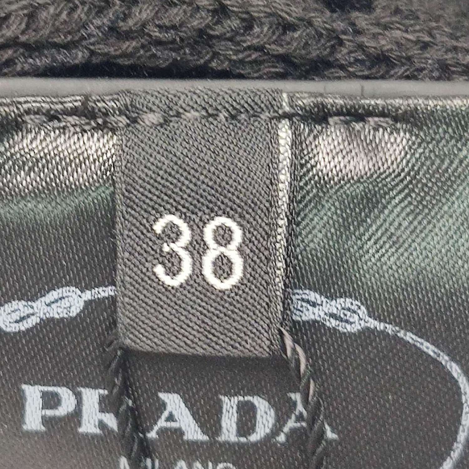 Prada Prada Black Cotton Turtleneck Knit Sweater 0089 Size S / US 4 / IT 40 - 7 Thumbnail