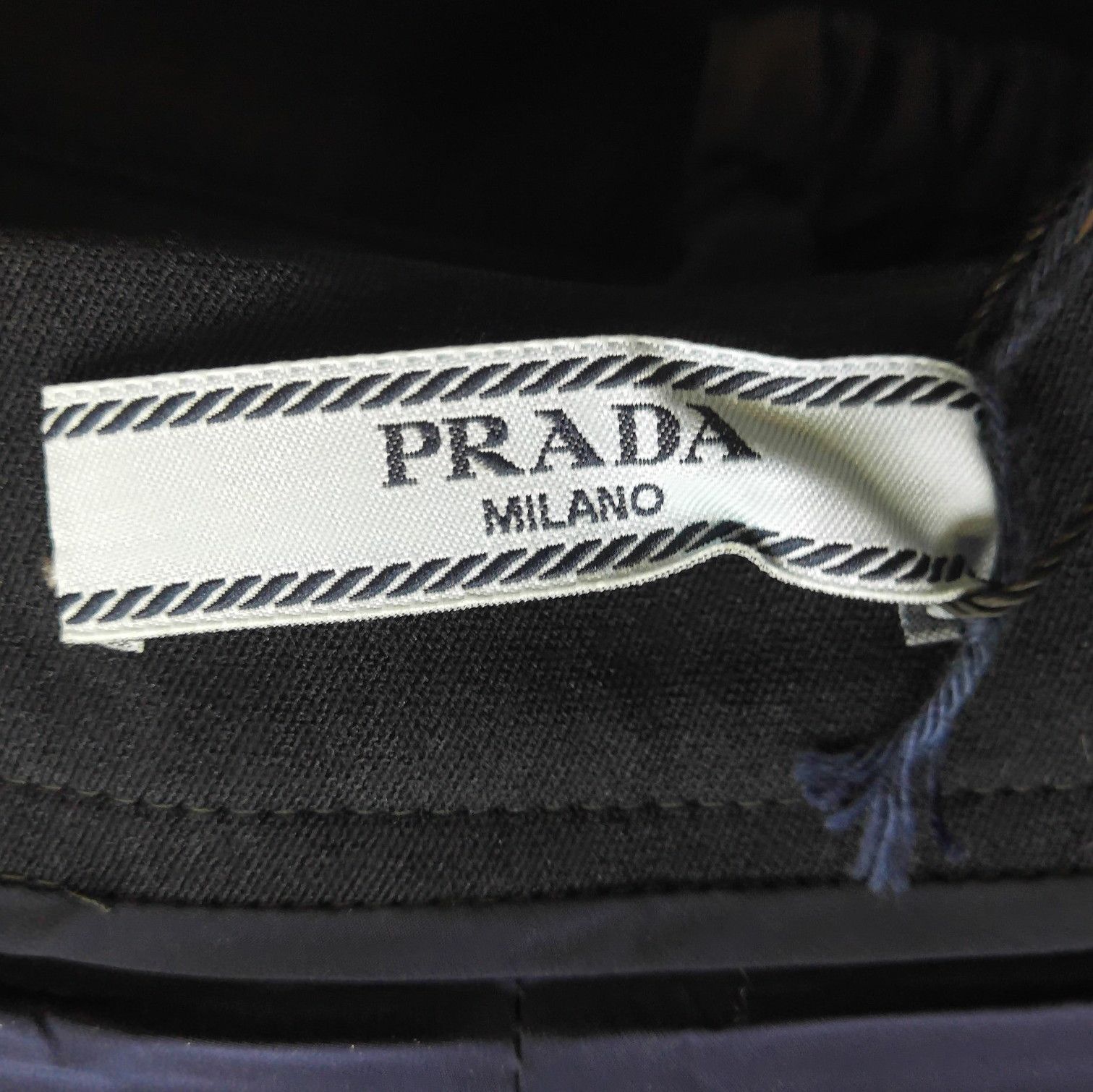 Prada Prada Classic Black Straight-Leg Pants Size 42 0089 Size 42" / US 20 - 6 Thumbnail