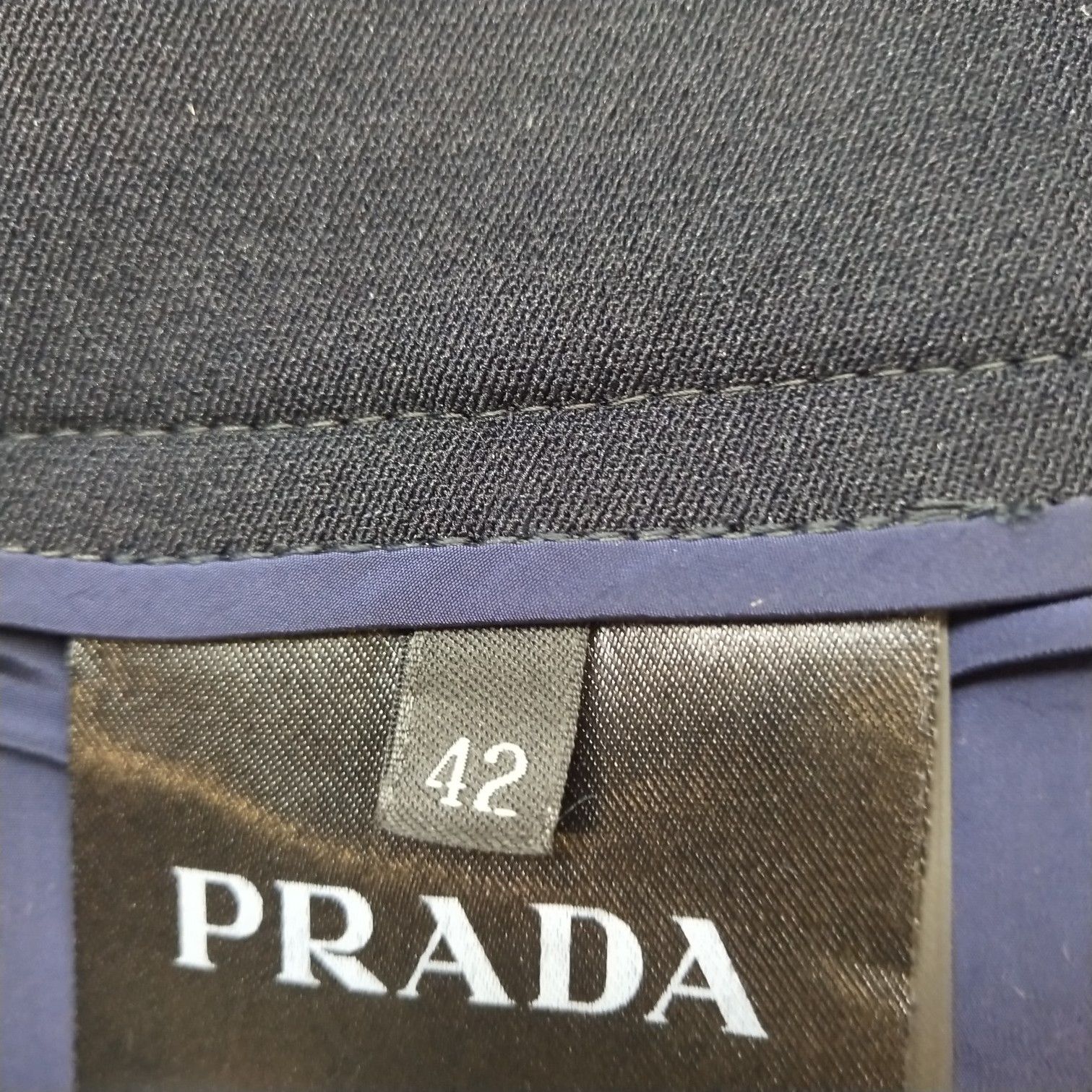 Prada Prada Classic Black Straight-Leg Pants Size 42 0089 Size 42" / US 20 - 7 Thumbnail