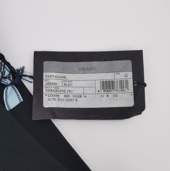 Prada Prada Classic Black Straight-Leg Pants Size 42 0089 Size 42" / US 20 - 5 Thumbnail