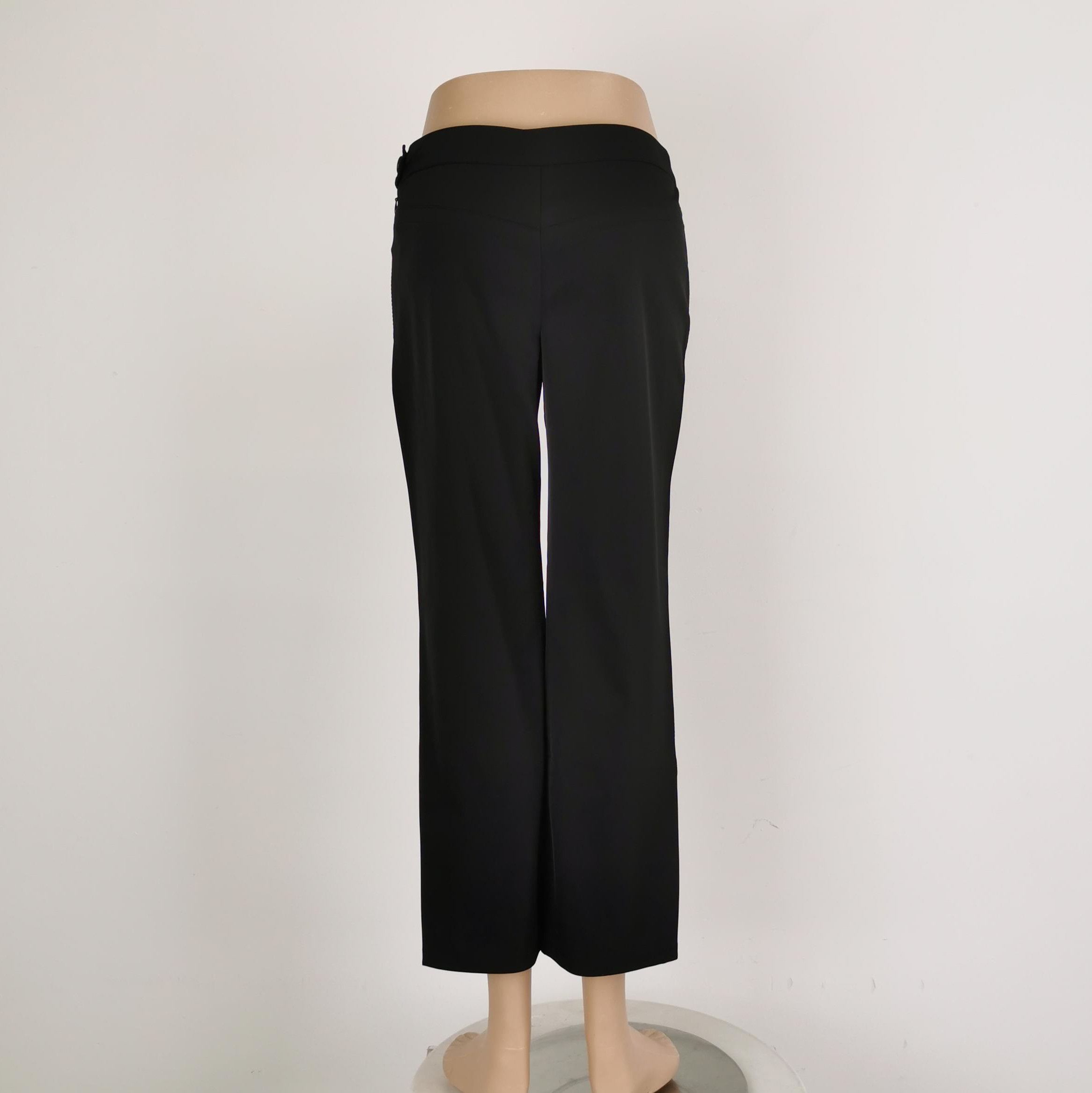 Prada Prada Black Straight Leg Pants Size 38 0089 Size 38" / US 16 / IT 52 - 3 Thumbnail
