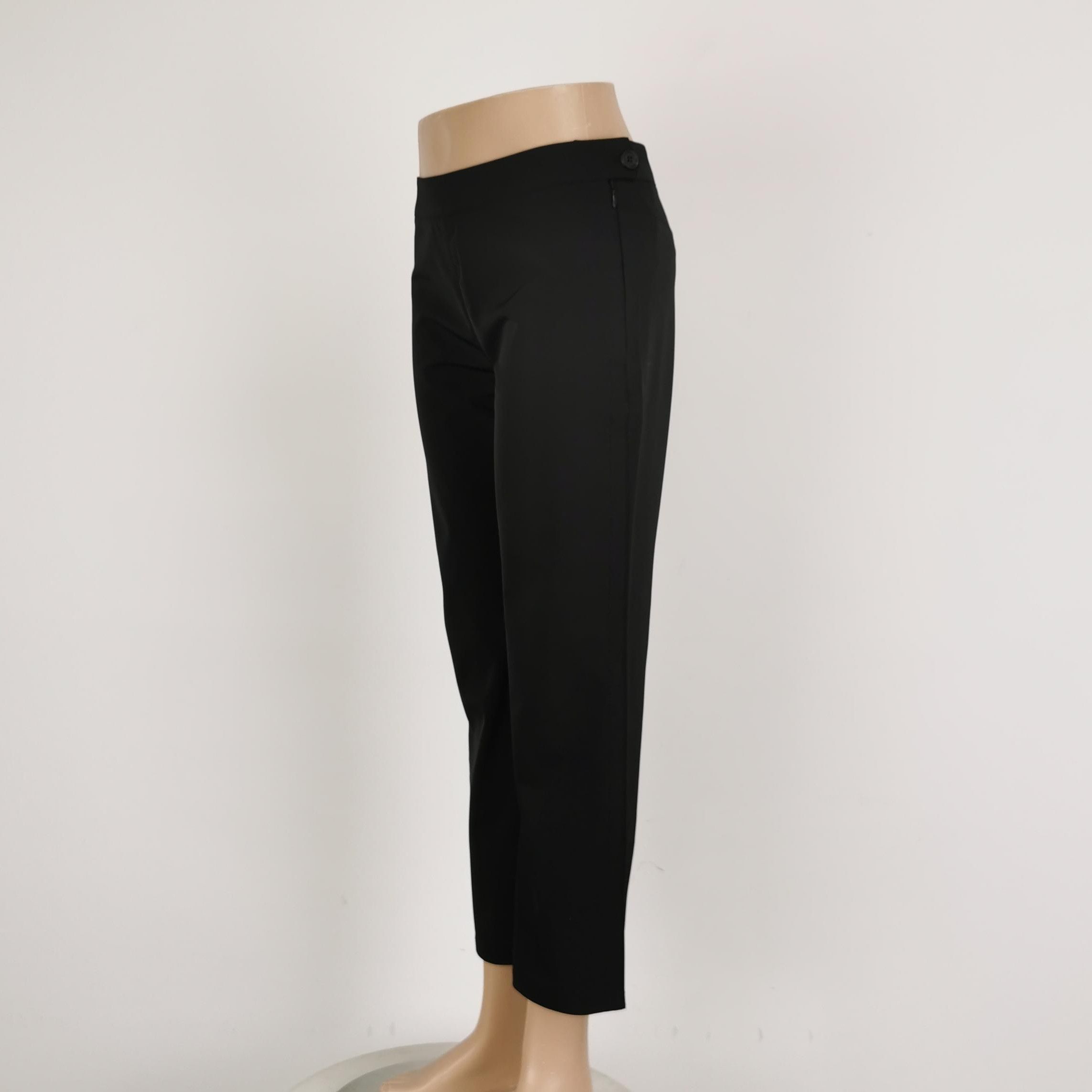 Prada Prada Black Straight Leg Pants Size 38 0089 Size 38" / US 16 / IT 52 - 2 Thumbnail