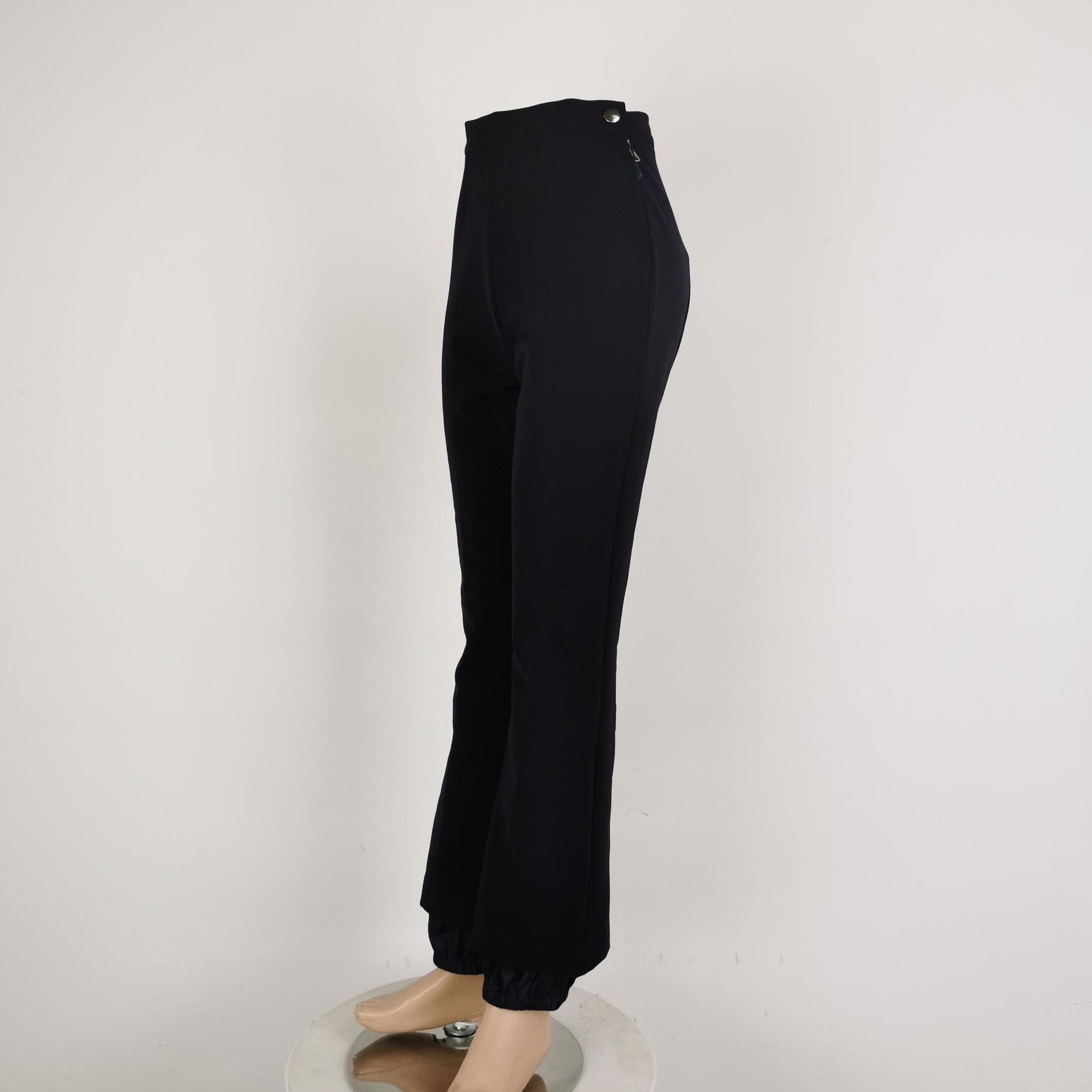 Prada Prada Black Straight-Leg Trousers Size 38 0089 Size 38" / US 16 / IT 52 - 2 Thumbnail