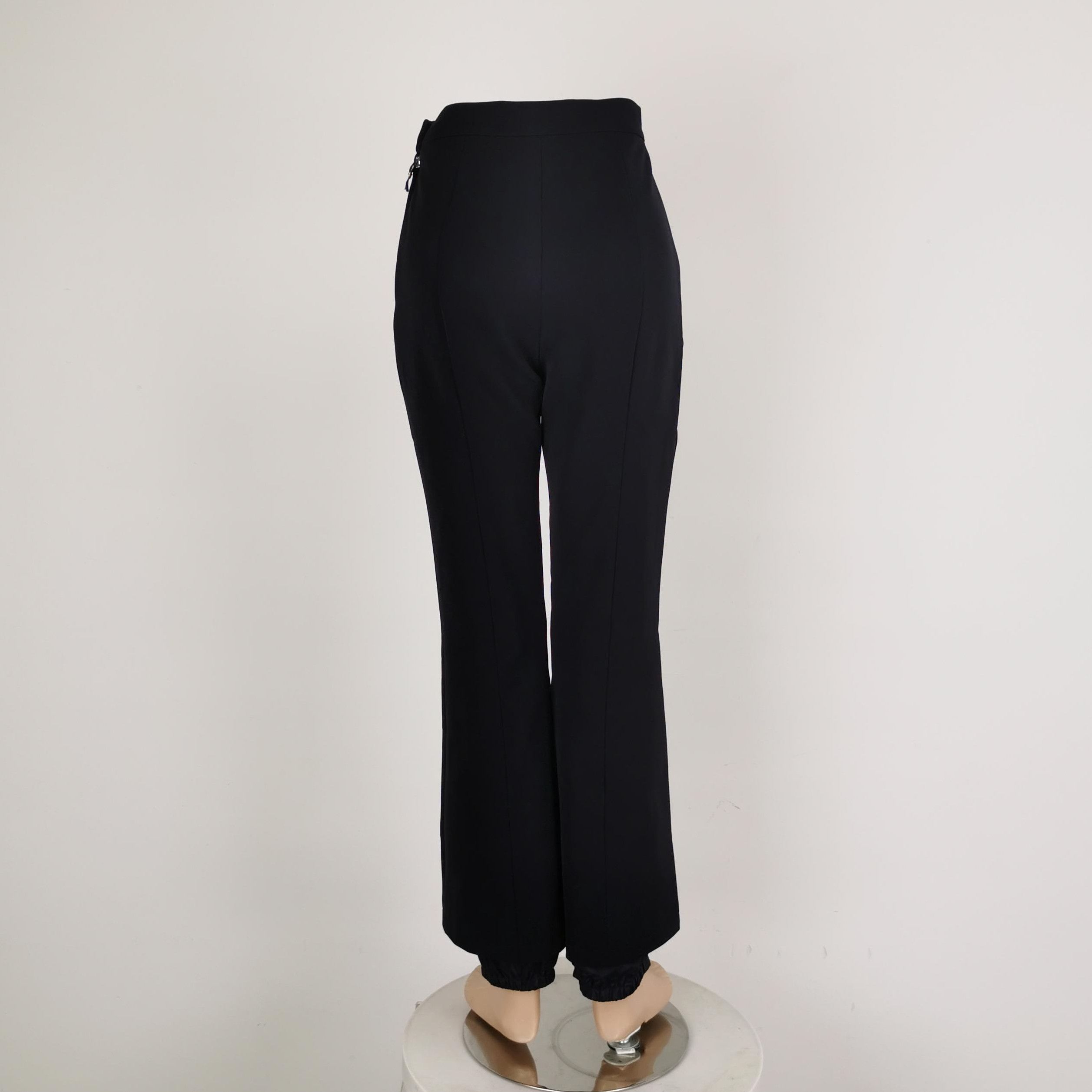 Prada Prada Black Straight-Leg Trousers Size 38 0089 Size 38" / US 16 / IT 52 - 3 Thumbnail