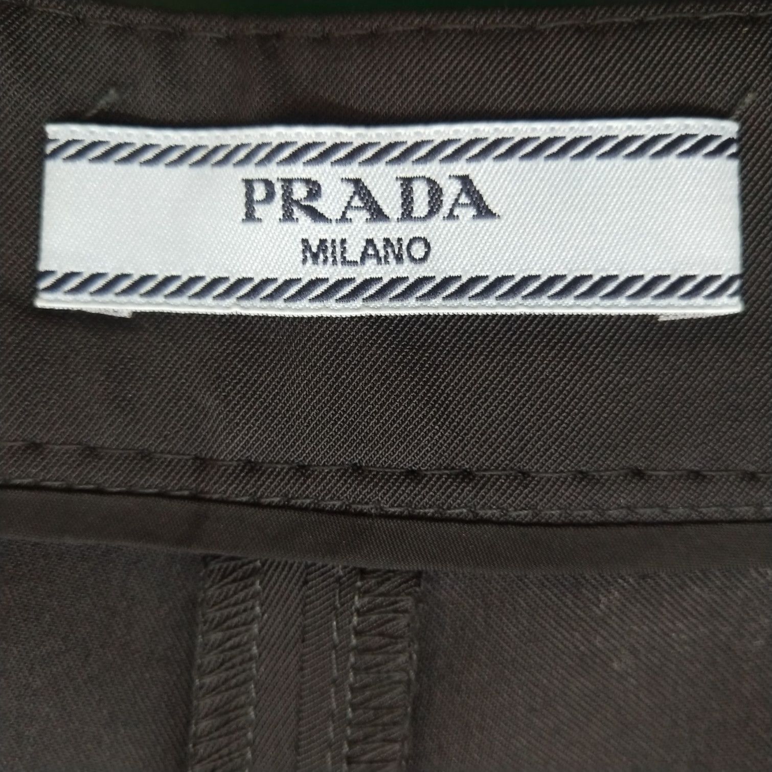 Prada Prada Solid Black Wide Leg Trousers Size 38 0089 Size 38" / US 16 / IT 52 - 6 Thumbnail