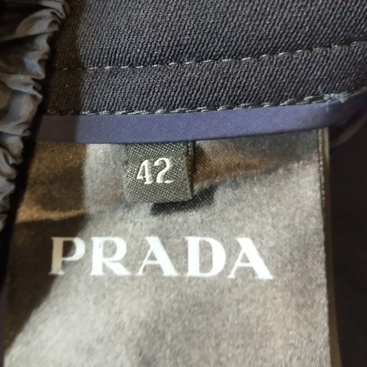 Prada Prada Solid Black Straight Leg Trousers Size 42 0089 Size 42" / US 20 - 8 Thumbnail