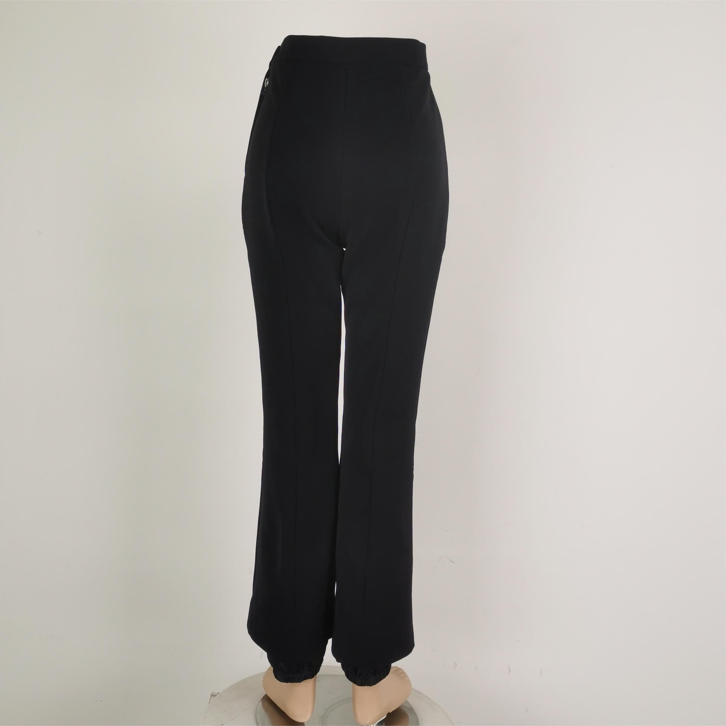 Prada Prada Black Straight-Leg Pants Size 38 0089 Size 38" / US 16 / IT 52 - 3 Thumbnail