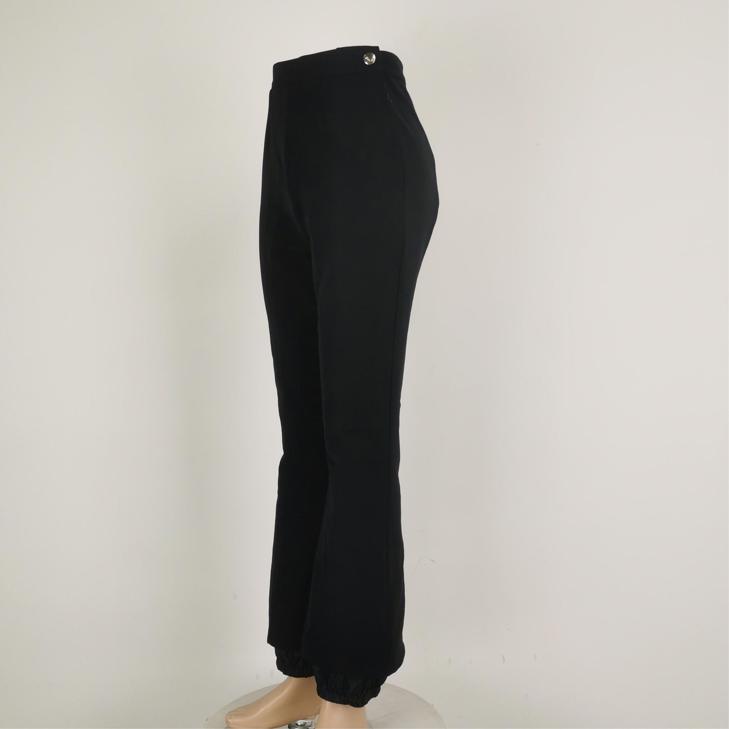 Prada Prada Black Straight-Leg Pants Size 38 0089 Size 38" / US 16 / IT 52 - 2 Thumbnail