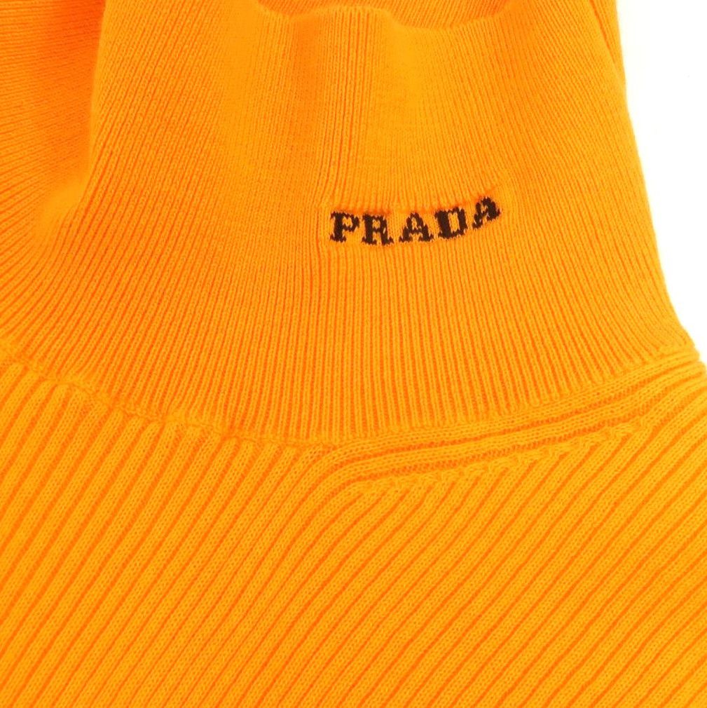 Prada Prada Solid Cotton Turtleneck Sweater 0089 Size M / US 6-8 / IT 42-44 - 3 Thumbnail